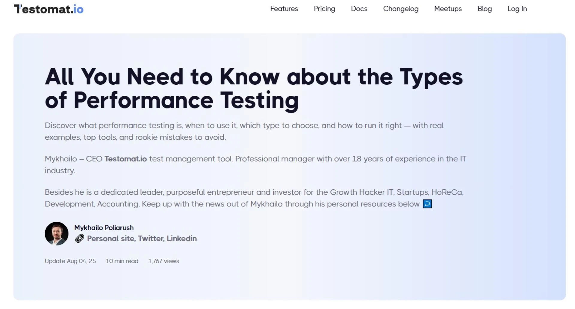 The Ultimate Guide to Understanding the Types of Performance Testing in 2025