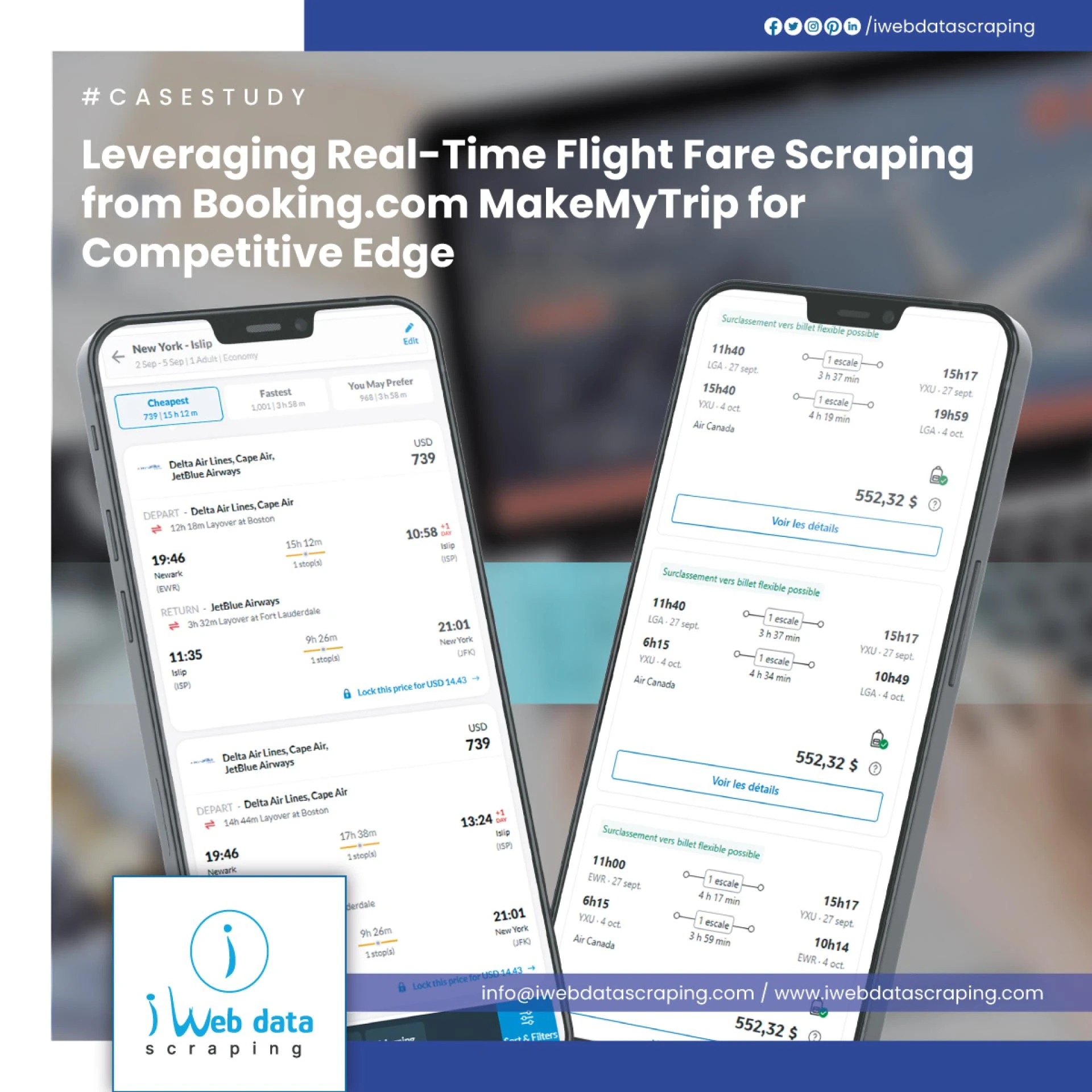 Real-Time Flight Fare Scraping from Booking.com MakeMyTrip