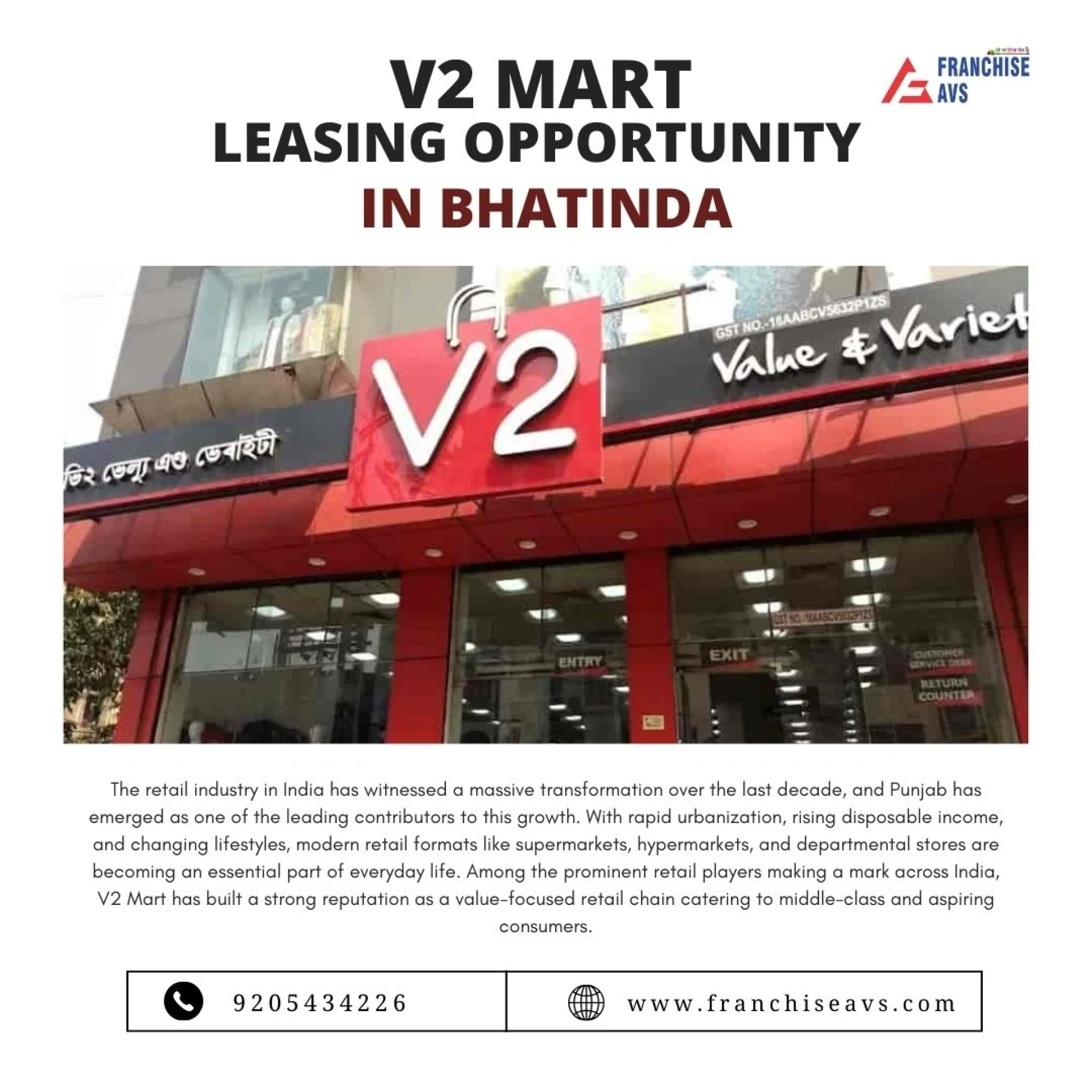 V2 Mart Leasing in Punjab Bhatinda Opportunities: Unlocking Growth in Retail