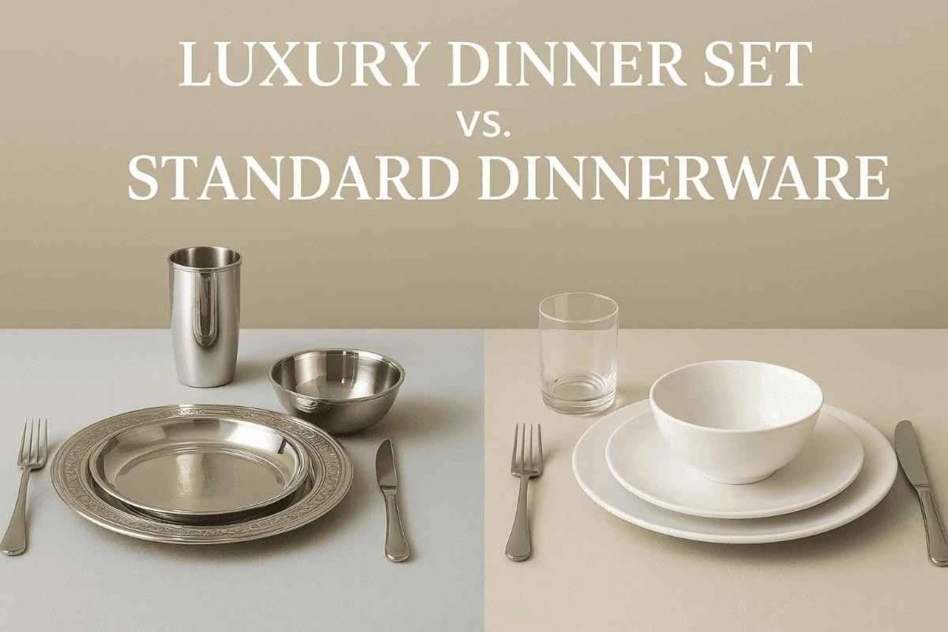 Luxury Dinner Set vs. Standard Dinnerware: What’s the Difference?
