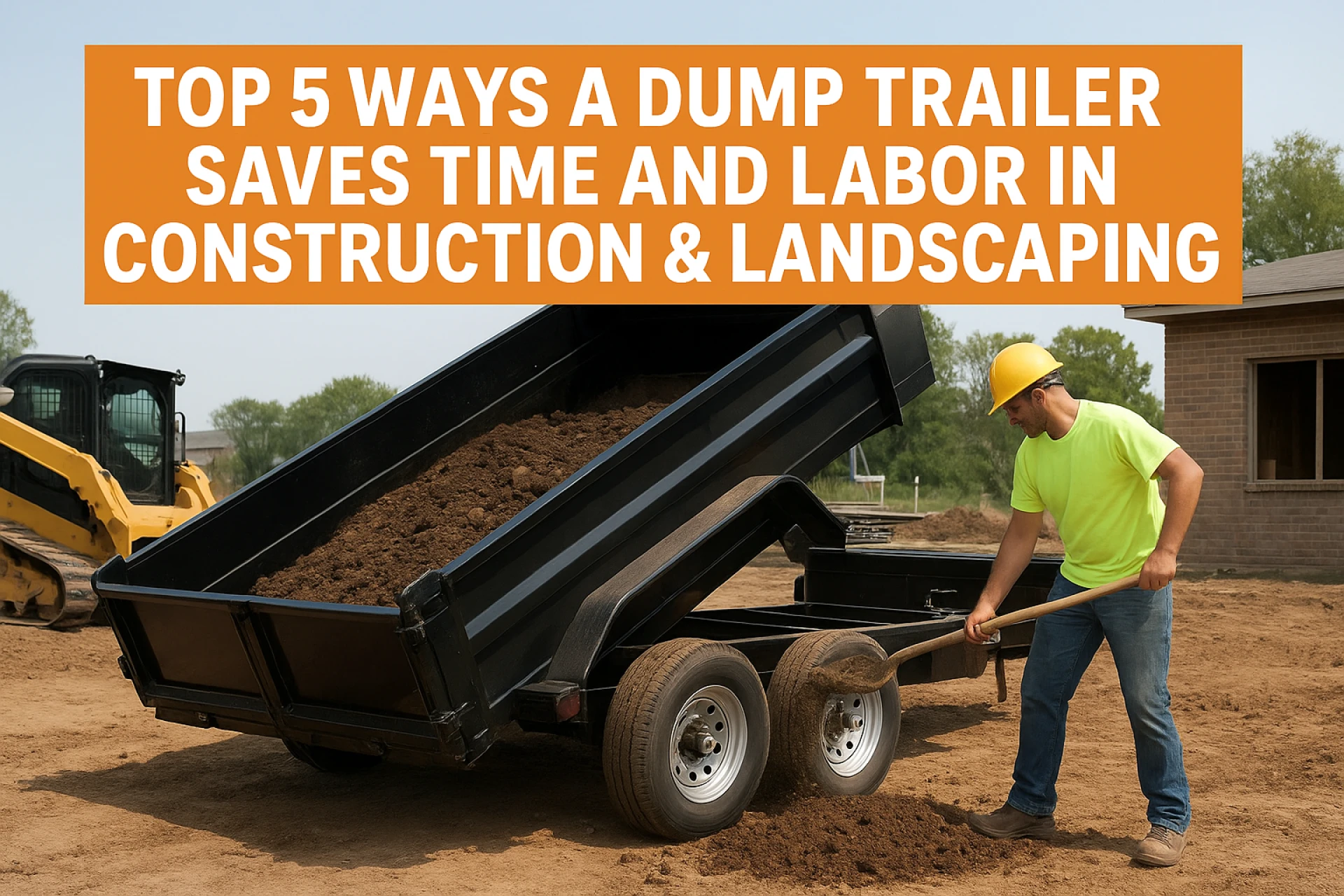 Top 5 Ways a Dump Trailer Saves Time and Labor in Construction & Landscaping