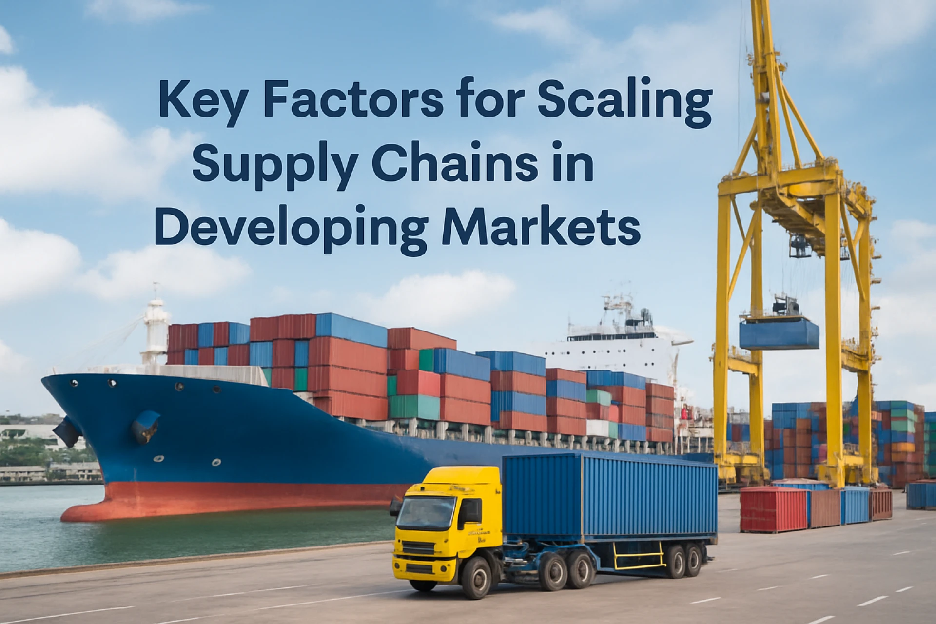 Key Factors for Scaling Supply Chains in Developing Markets