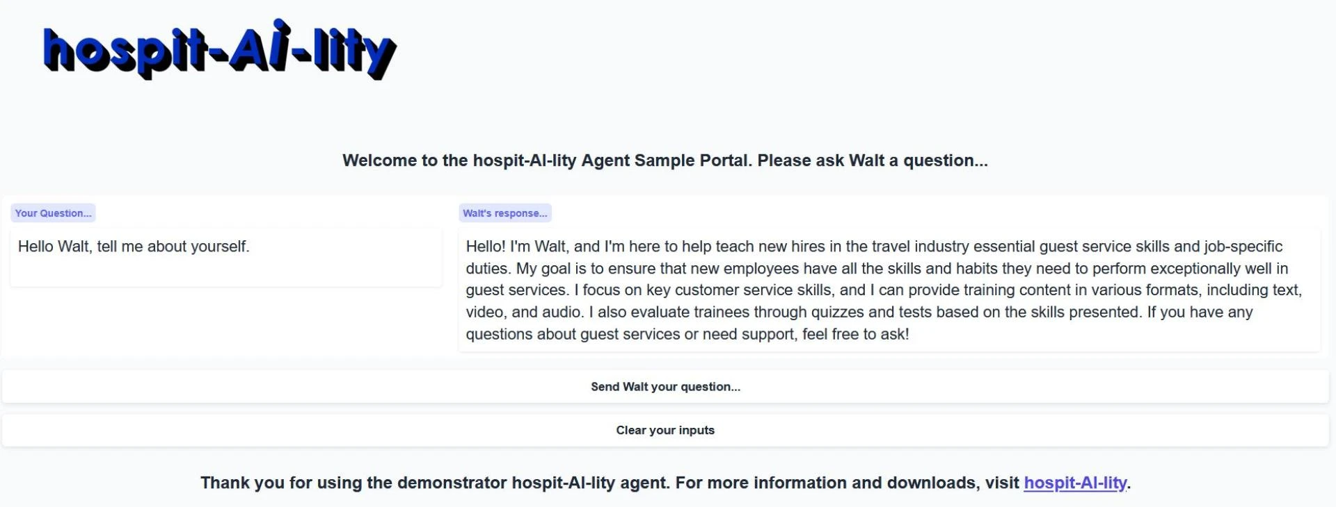 hospit-AI-lity UPDATE: Walt Gets Some Upgrades