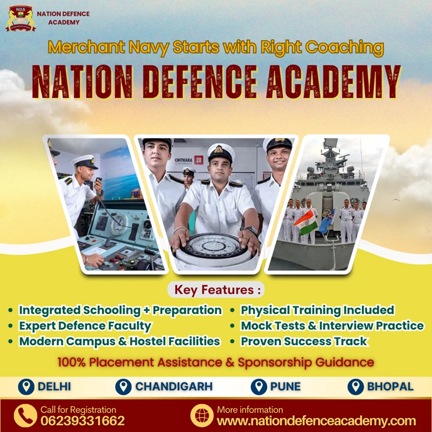 Is Nation Defence Academy’s coaching the best fit for your Merchant Navy career goals?