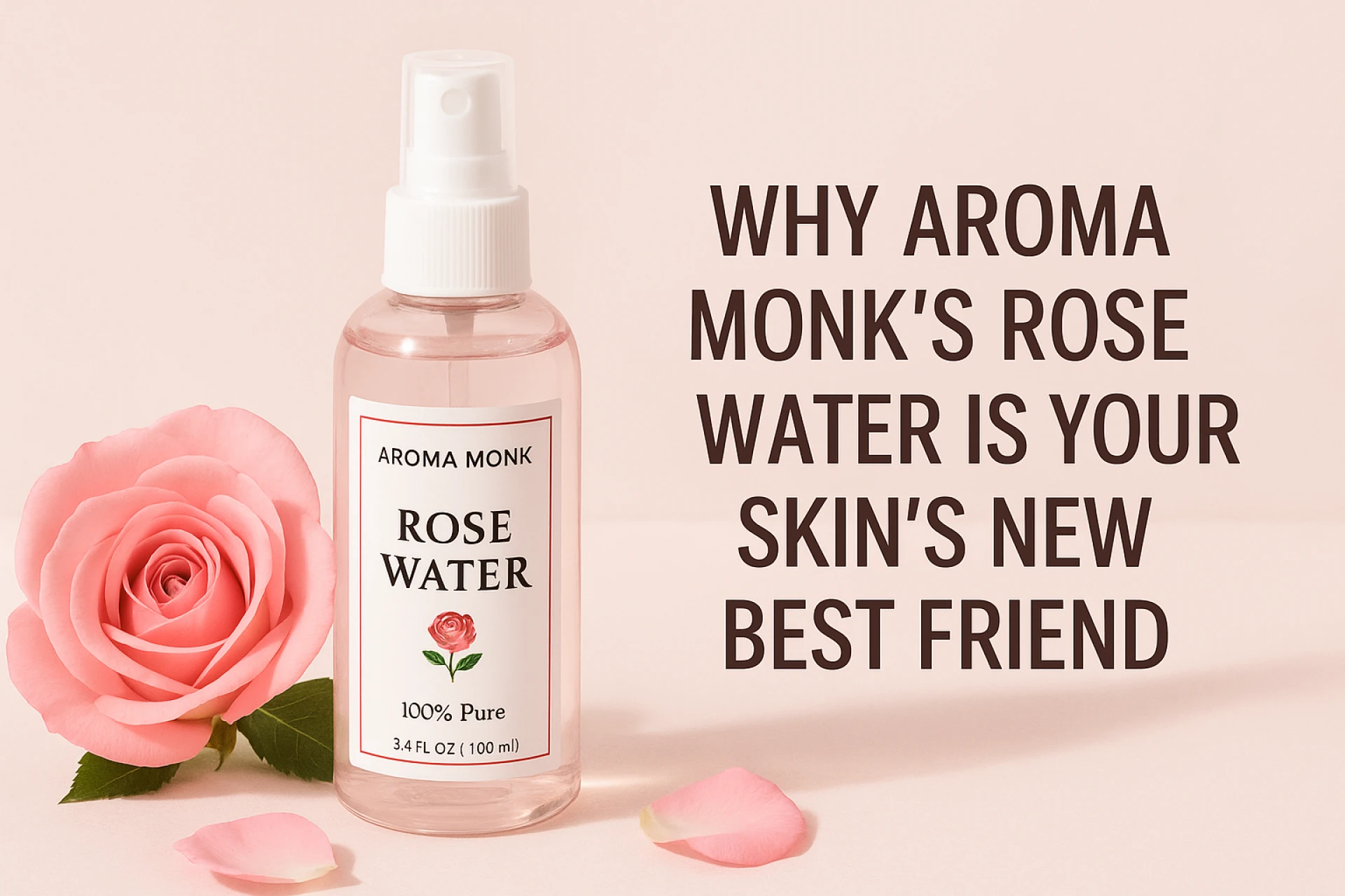 Why Aroma Monk’s Rose Water Is Your Skin’s New Best Friend