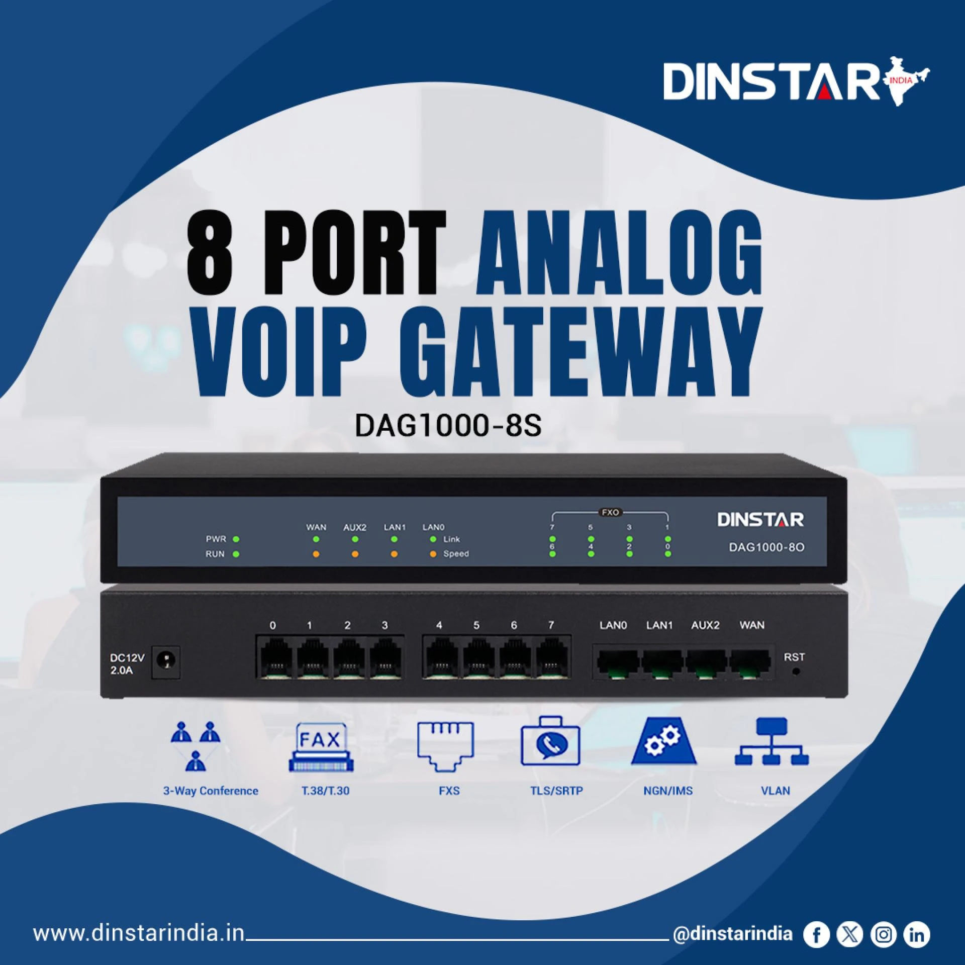 Unlocking Seamless Communication with 8 Port FXS Gateway