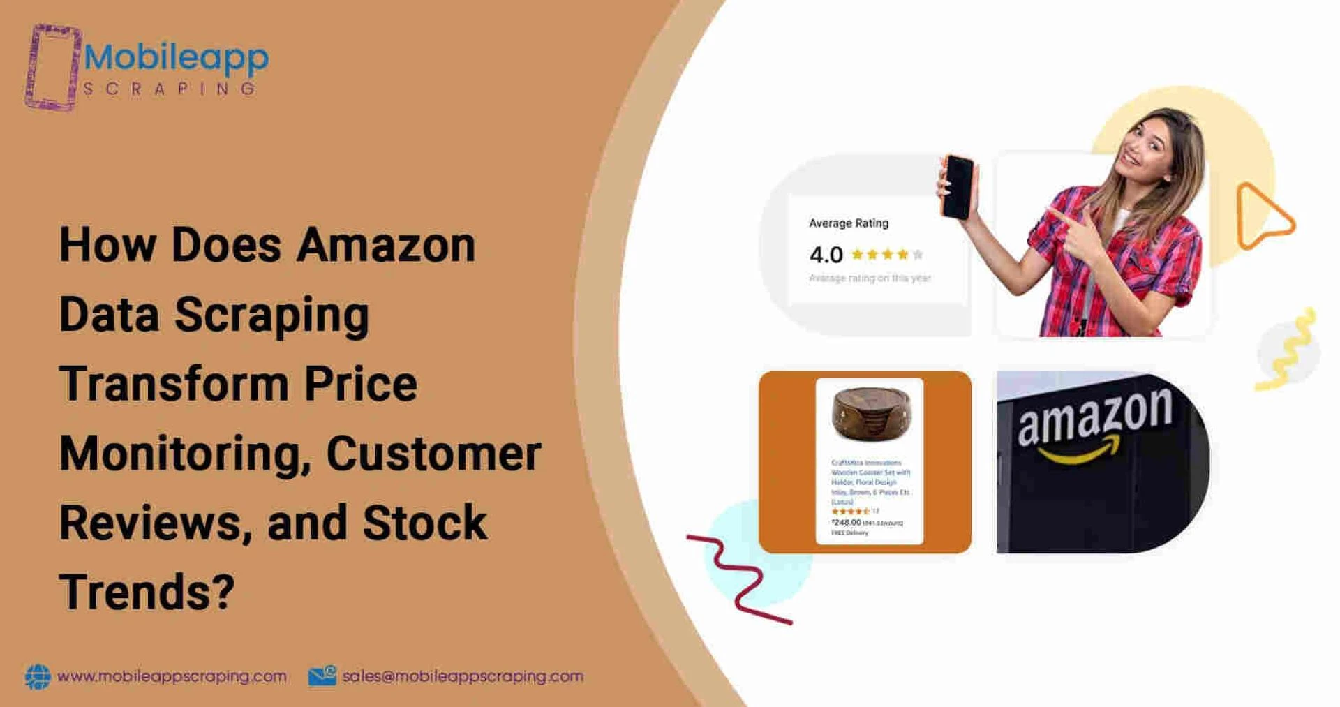 Amazon Data Scraping for Price, Reviews, and Stock Tracking