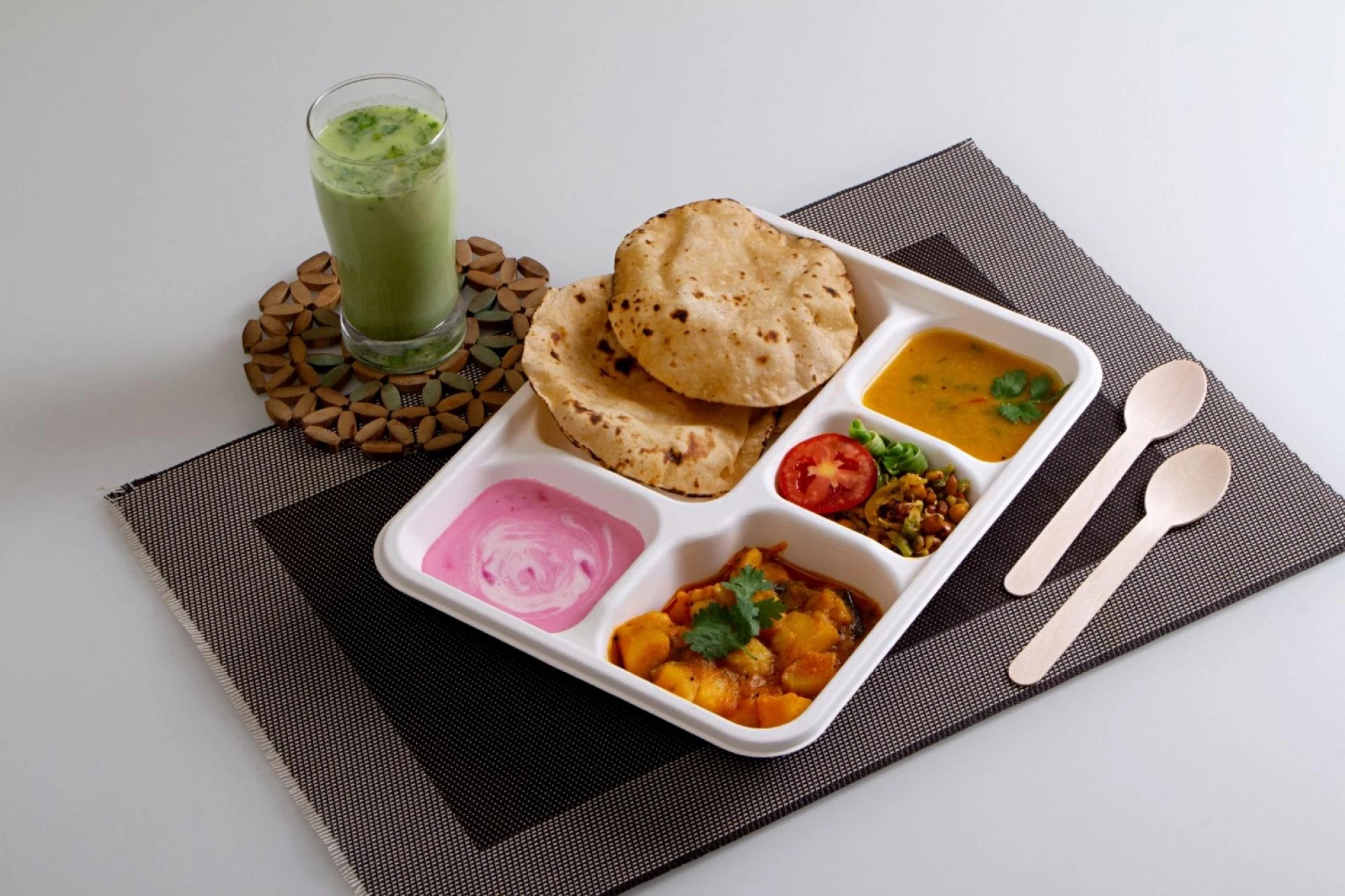 Draft: My Post TitlCan Biodegradable Lunch Trays Handle Curries, Dals & Gravies? Stress Testing with Indian Dishese