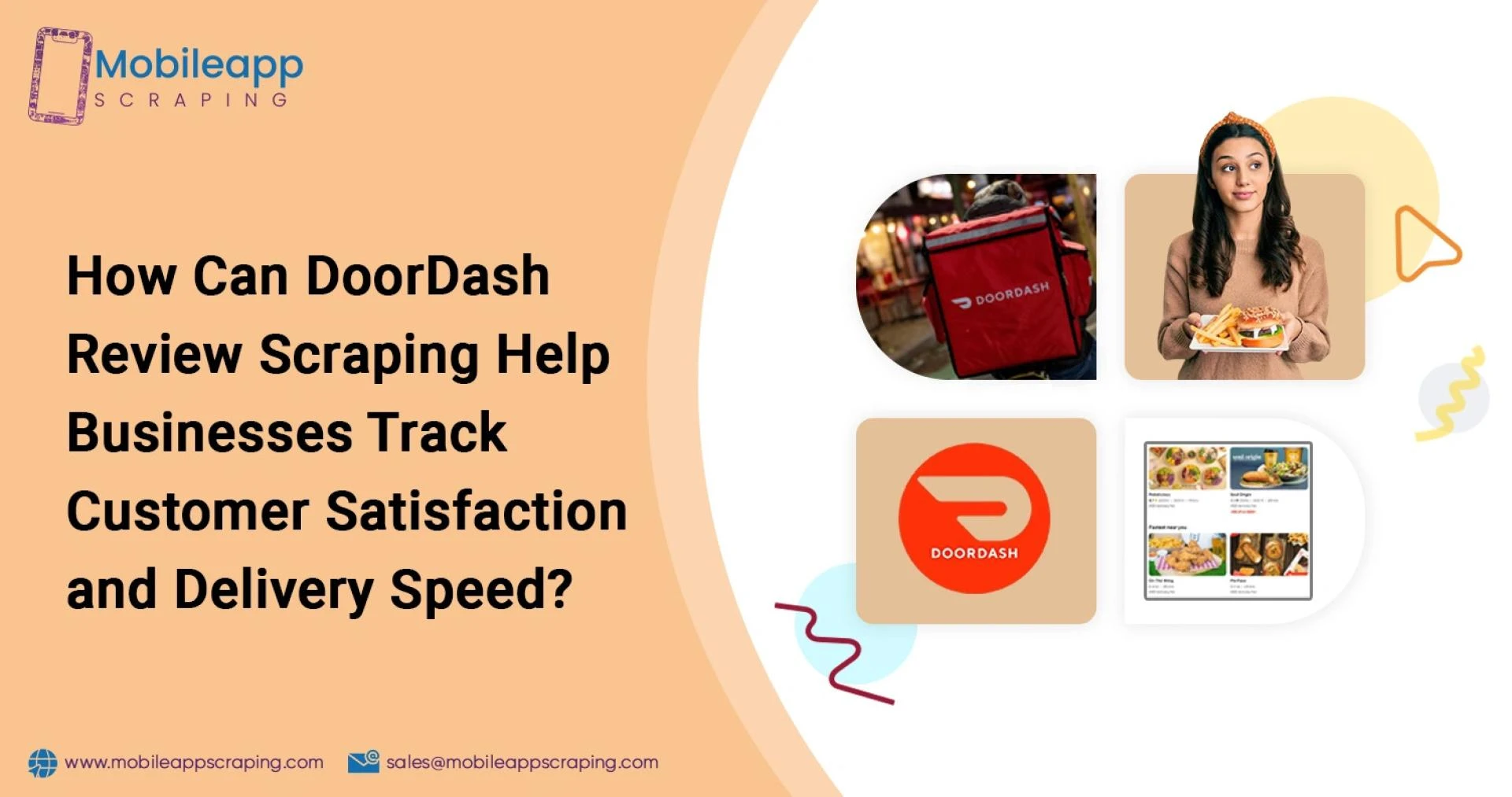 DoorDash Review Scraping to Track Delivery Speed and Service