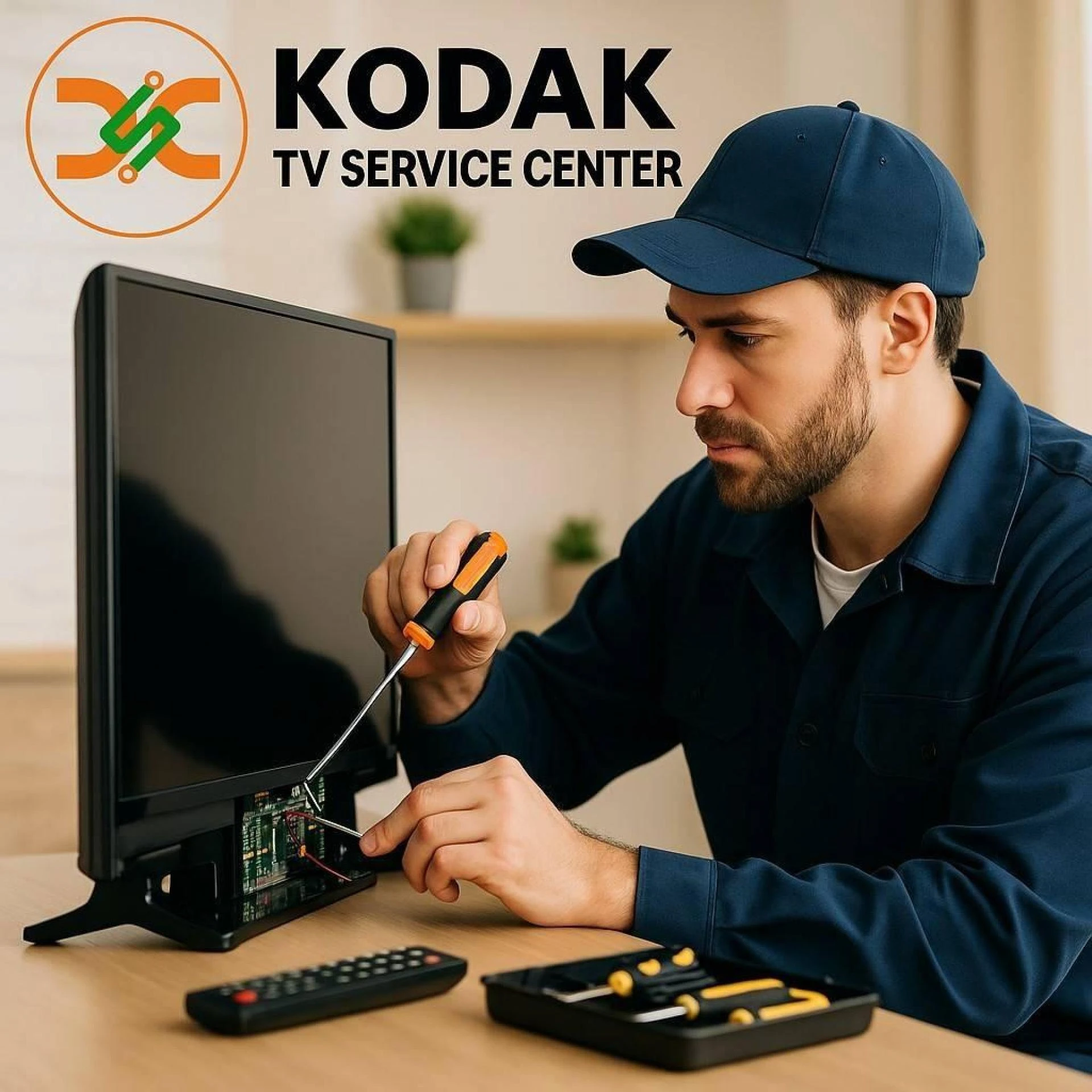 What to do when the Kodak TV screen goes black?