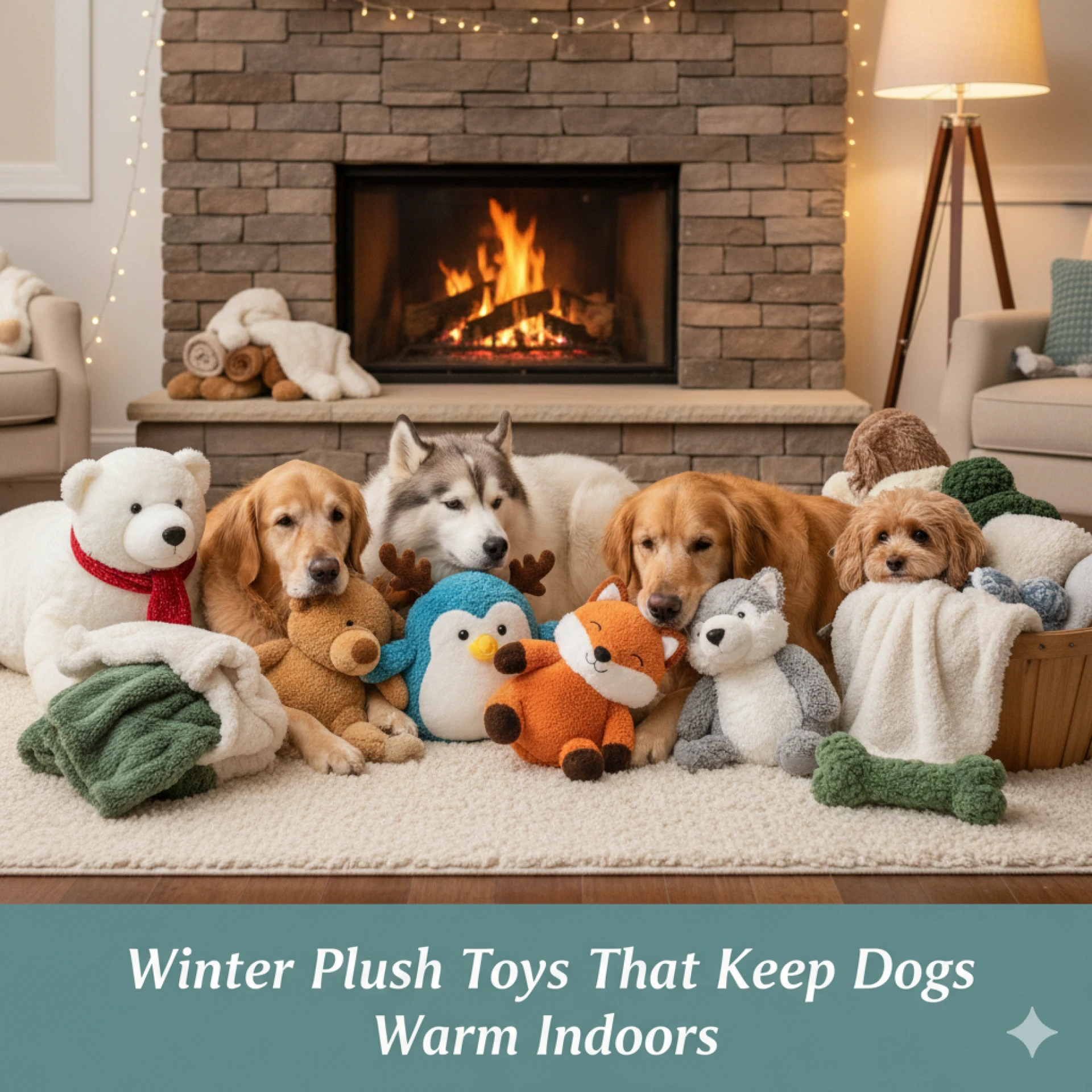 Winter Plush Toys That Keep Dogs Warm Indoors