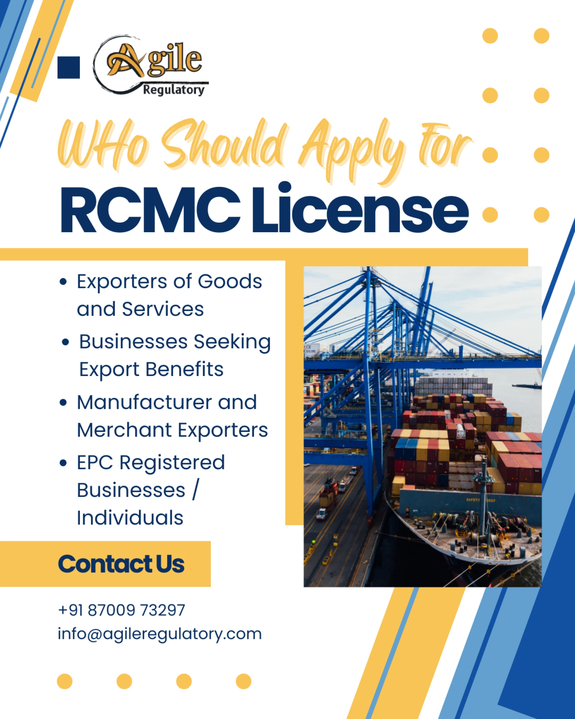 Proof of Exporter Status: The RCMC as Your Official Legal Trading Credential.