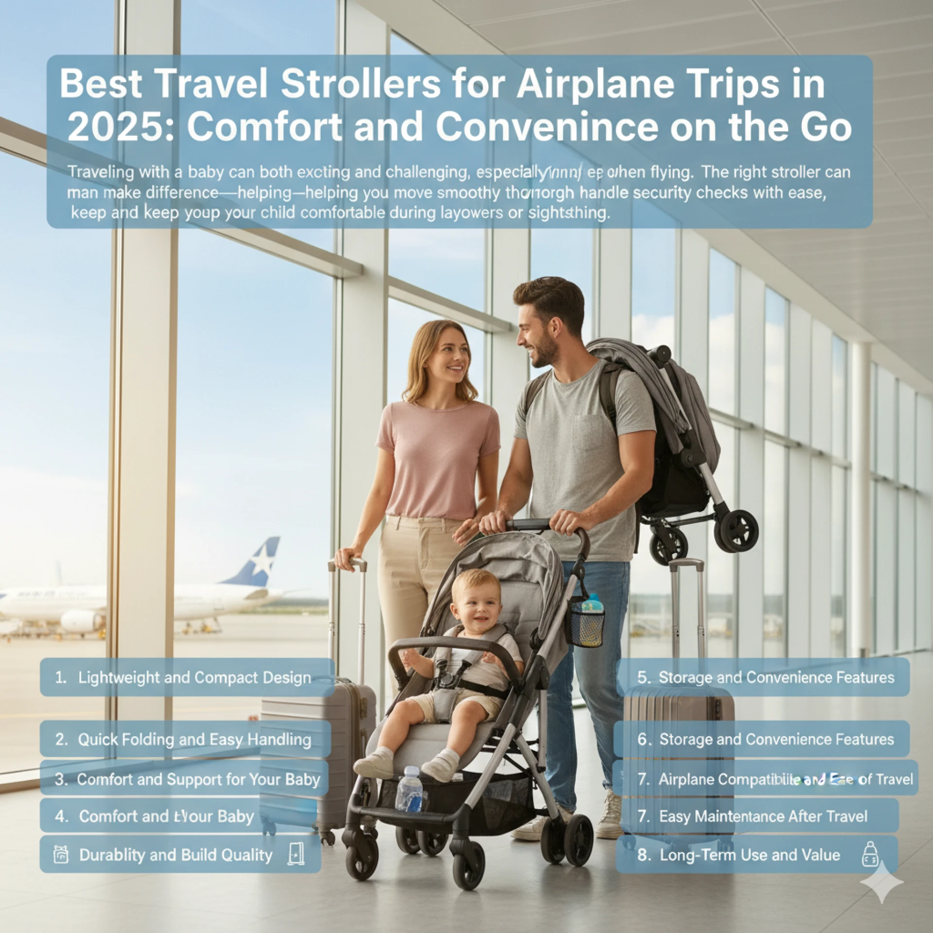 The Ultimate Guide to the Best Travel Strollers for Airplane Trips in 2025: Comfort and Convenience on the Go