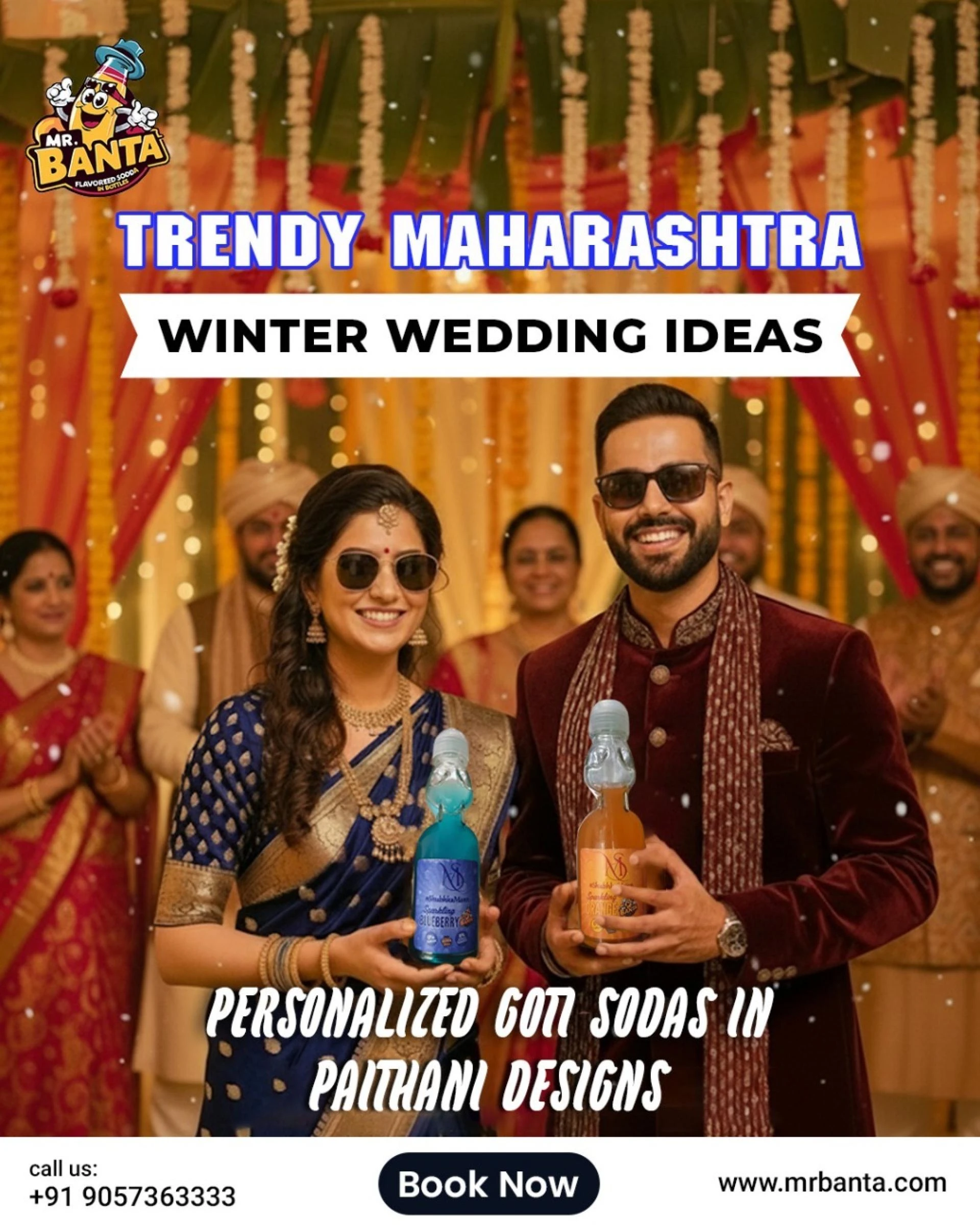 Cozy-Chic Maharashtra Winter Wedding Ideas: From Décor to Bespoke Goti Sodas