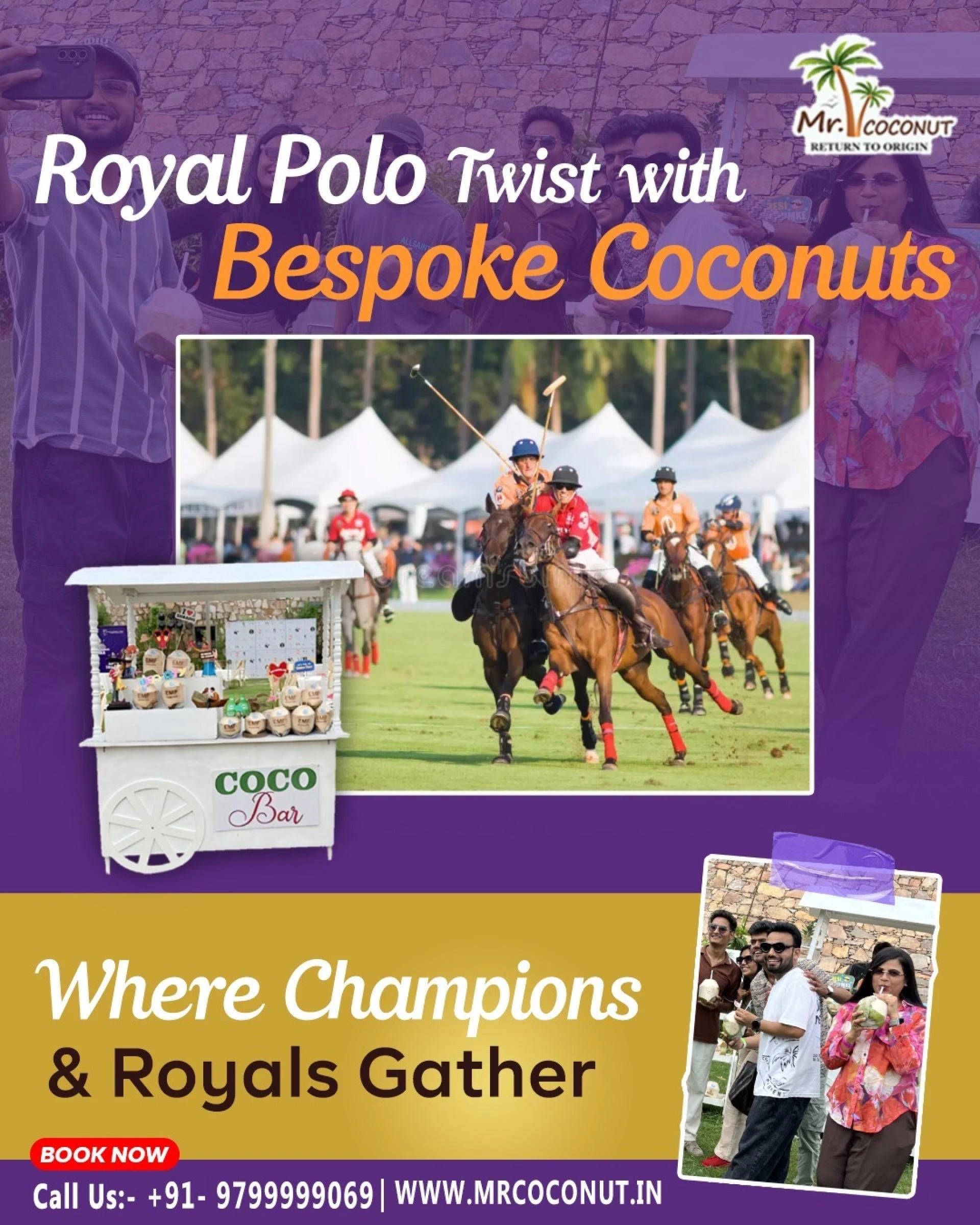 Experience Royal Heritage at Best Polo Tournaments in India with Embossed Coconuts