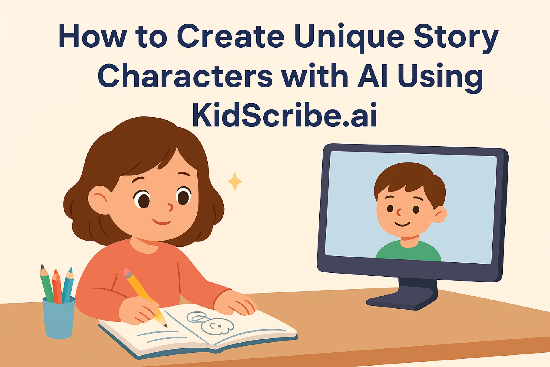 How to Create Unique Story Characters with AI Using KidScribe.ai