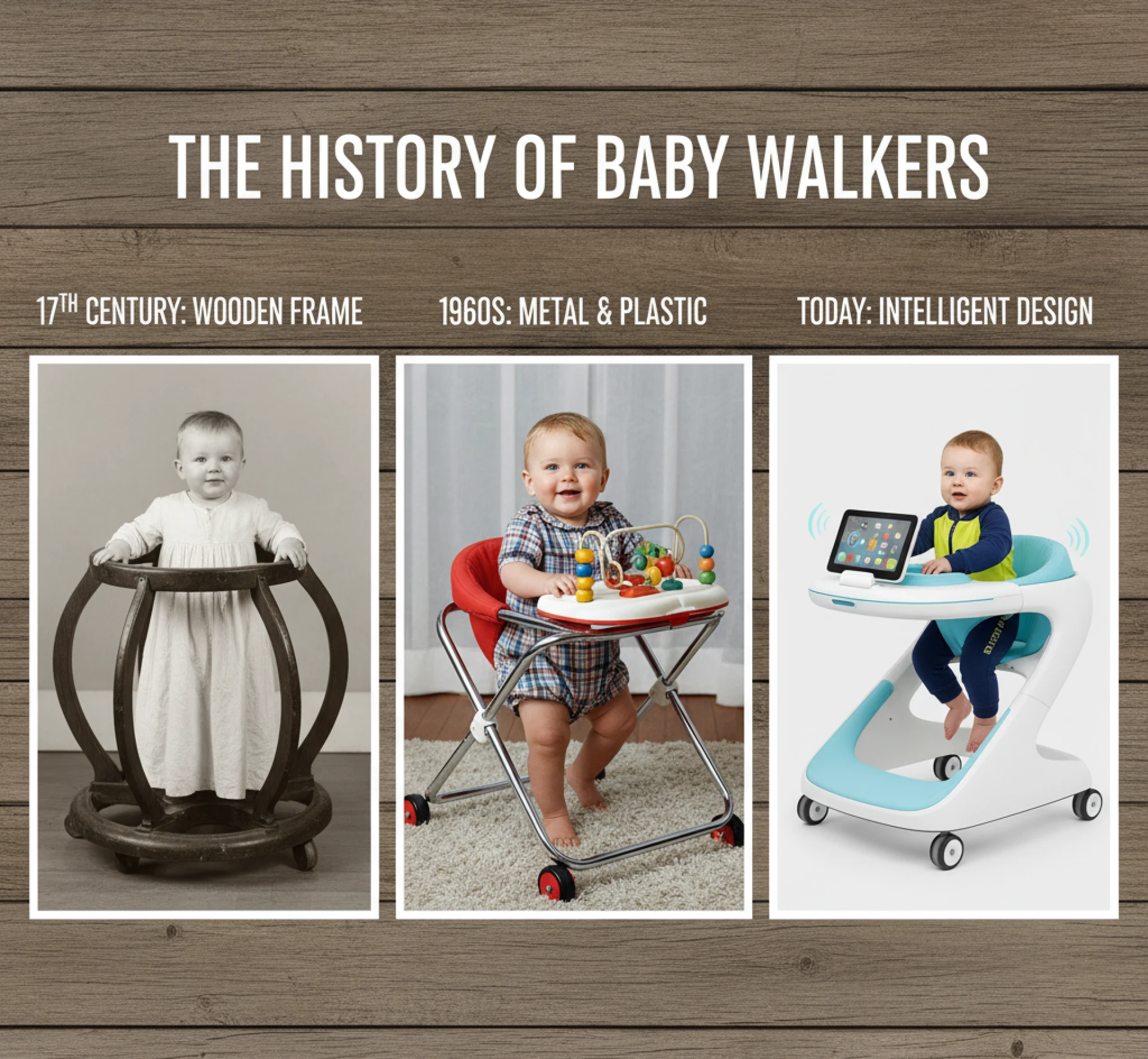 The History of Baby Walkers: From Medieval Wooden Frames to Intelligent Designs