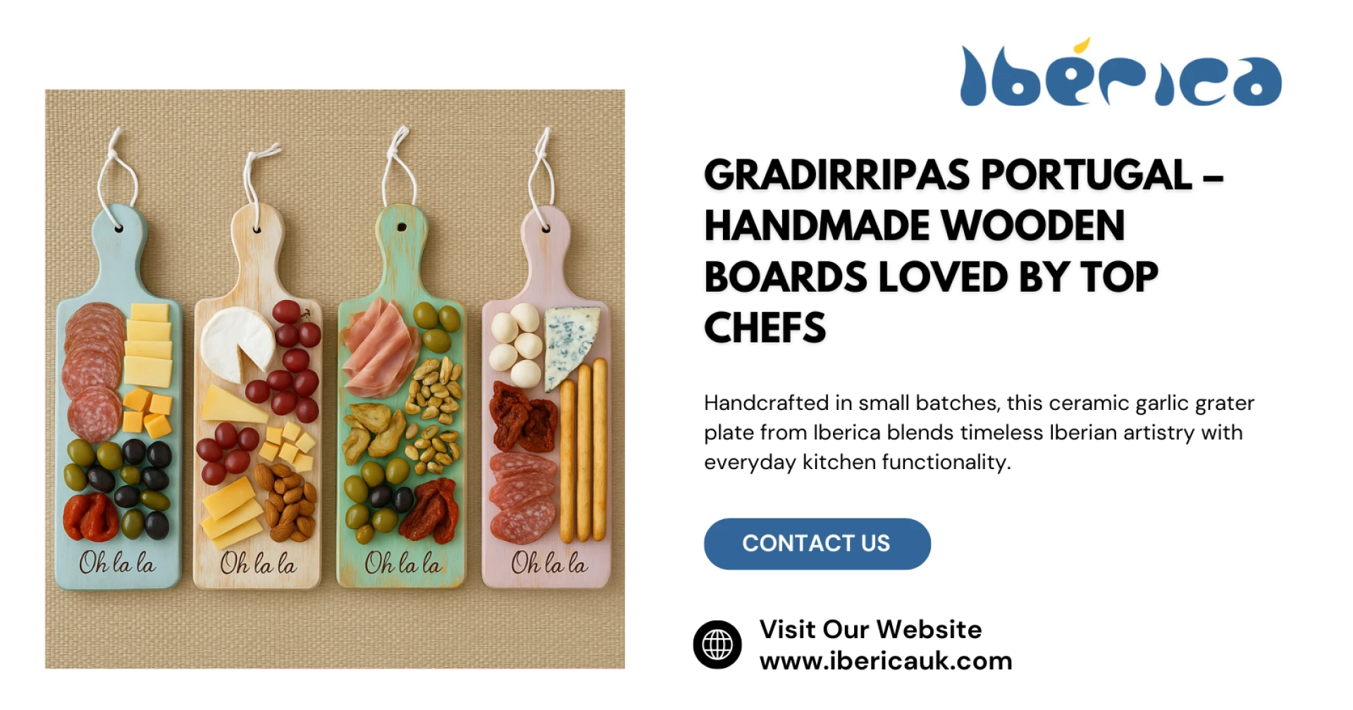 Cheese & Serve in Style with Gradirripas Portugal Boards