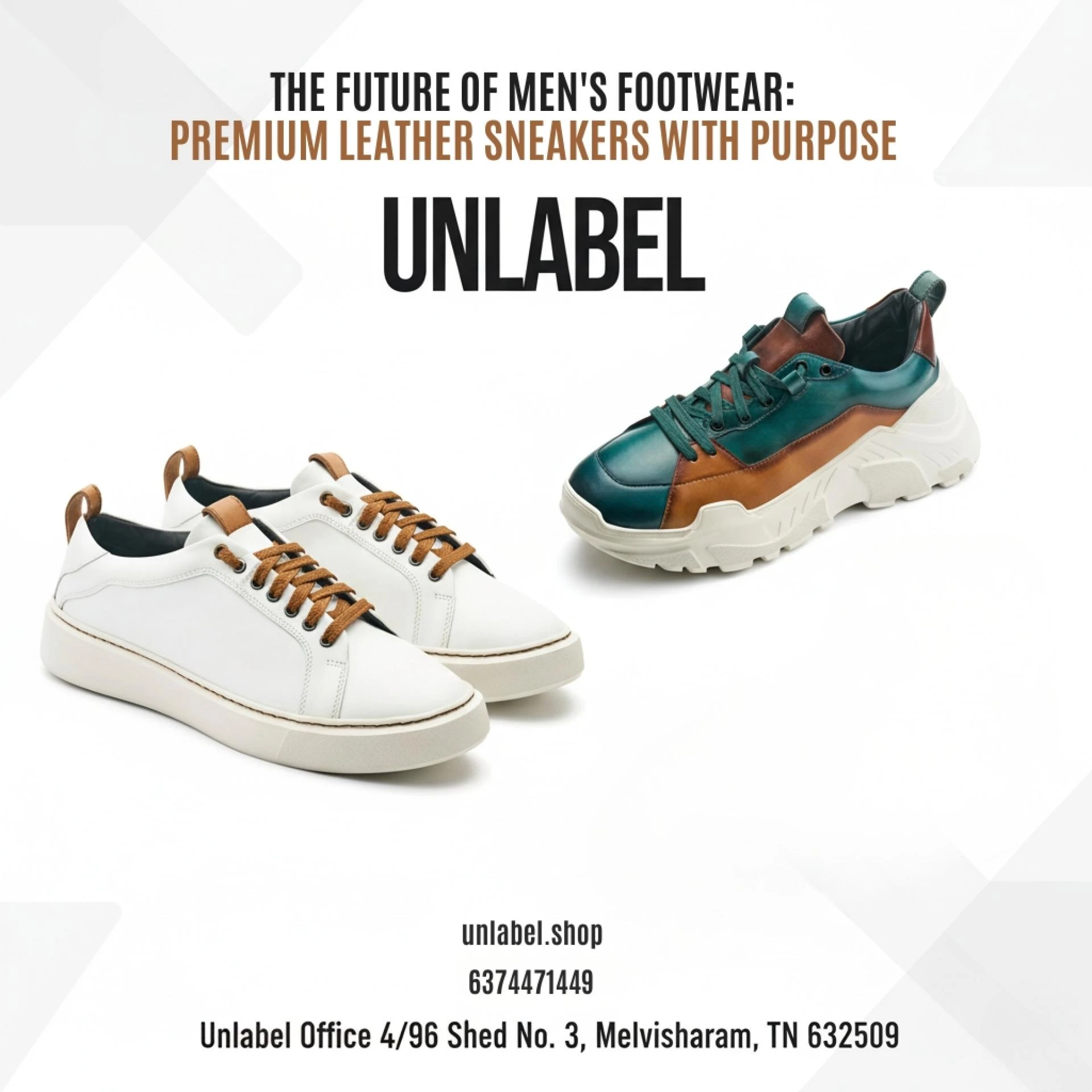 The Future of Men’s Footwear: Premium Leather Sneakers with Purpose