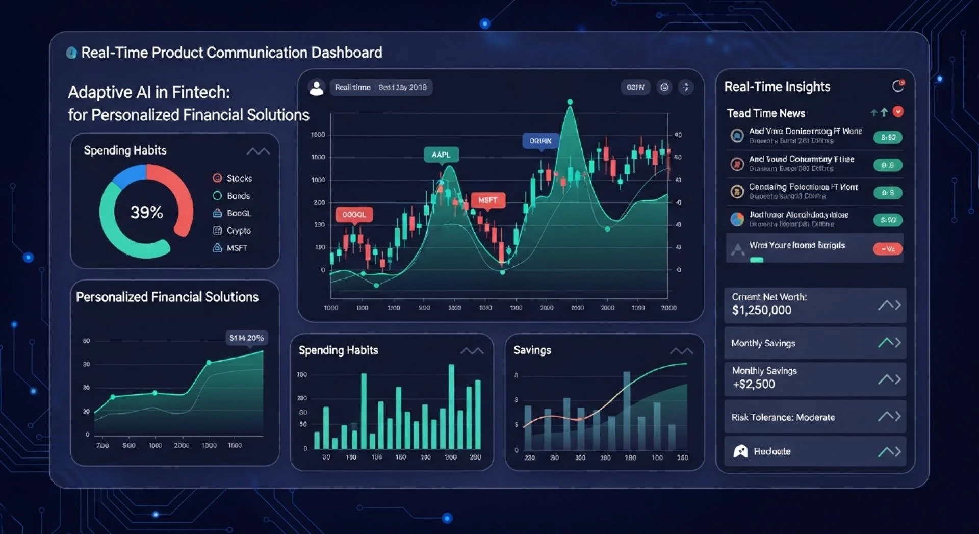 Adaptive AI in Fintech: Real-Time Insights for Personalized Financial Solutions