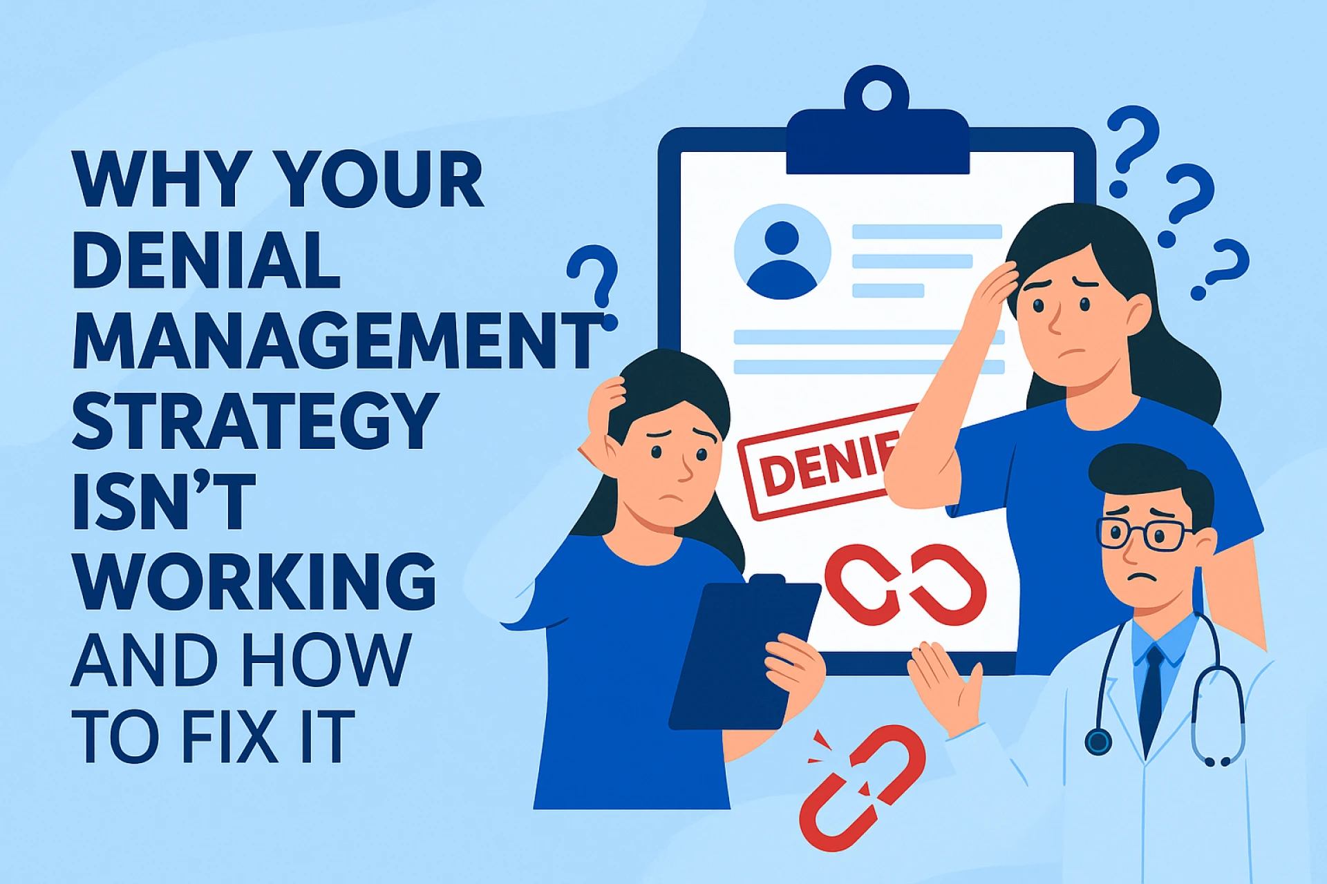 Why Your Denial Management Strategy Isn’t Working and How to Fix It?