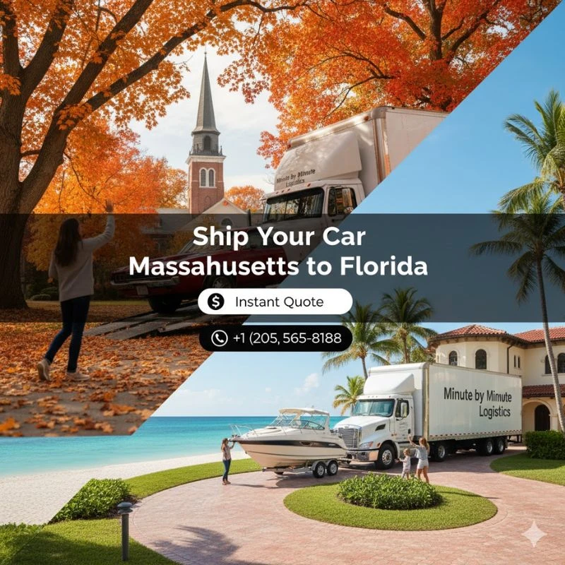 Ship Your Car Massachusetts to Florida | Instant Quote