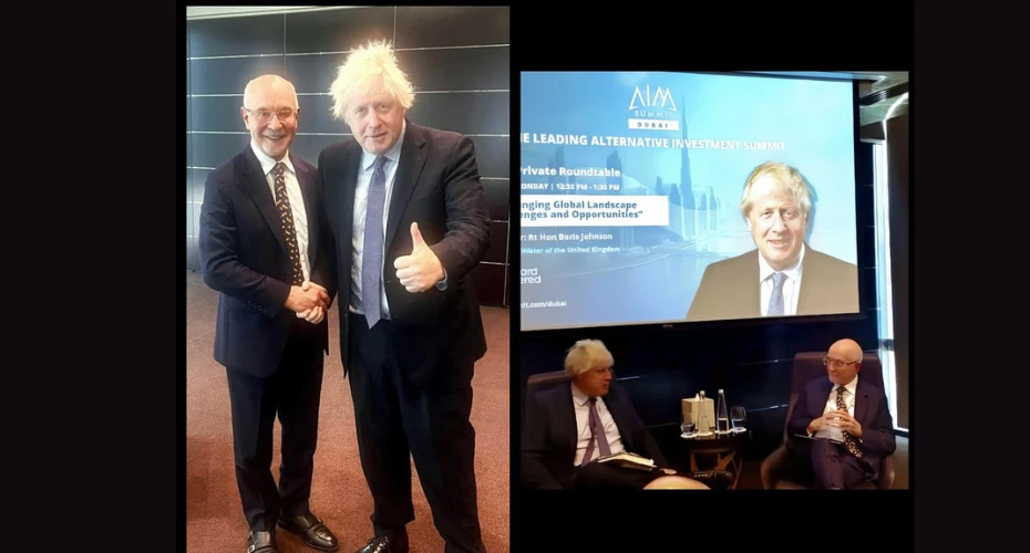 Boris Johnson Global Leadership Insights at AIM Summit Dubai | Gulf Analytica