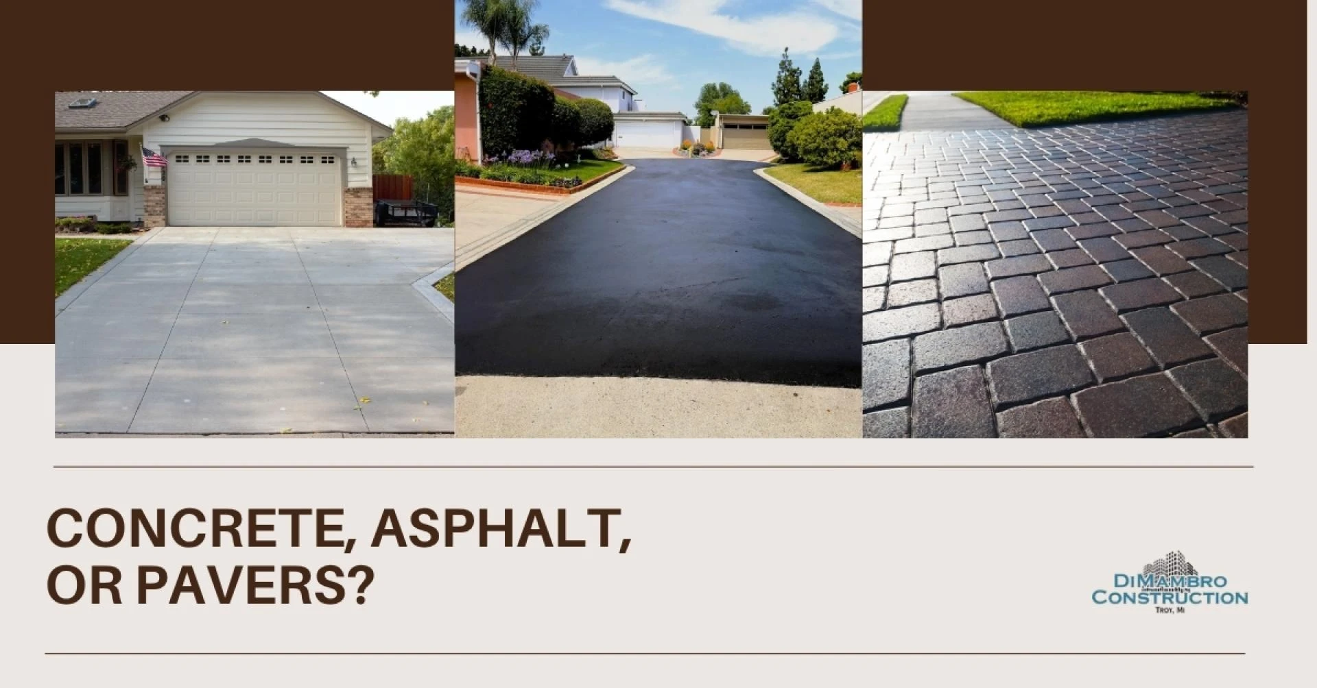 Concrete, Asphalt, or Pavers? Finding the Best Residential Driveway Services for Your Home