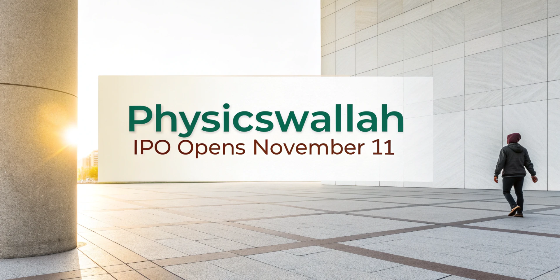 PhysicsWallah IPO Opens November 11