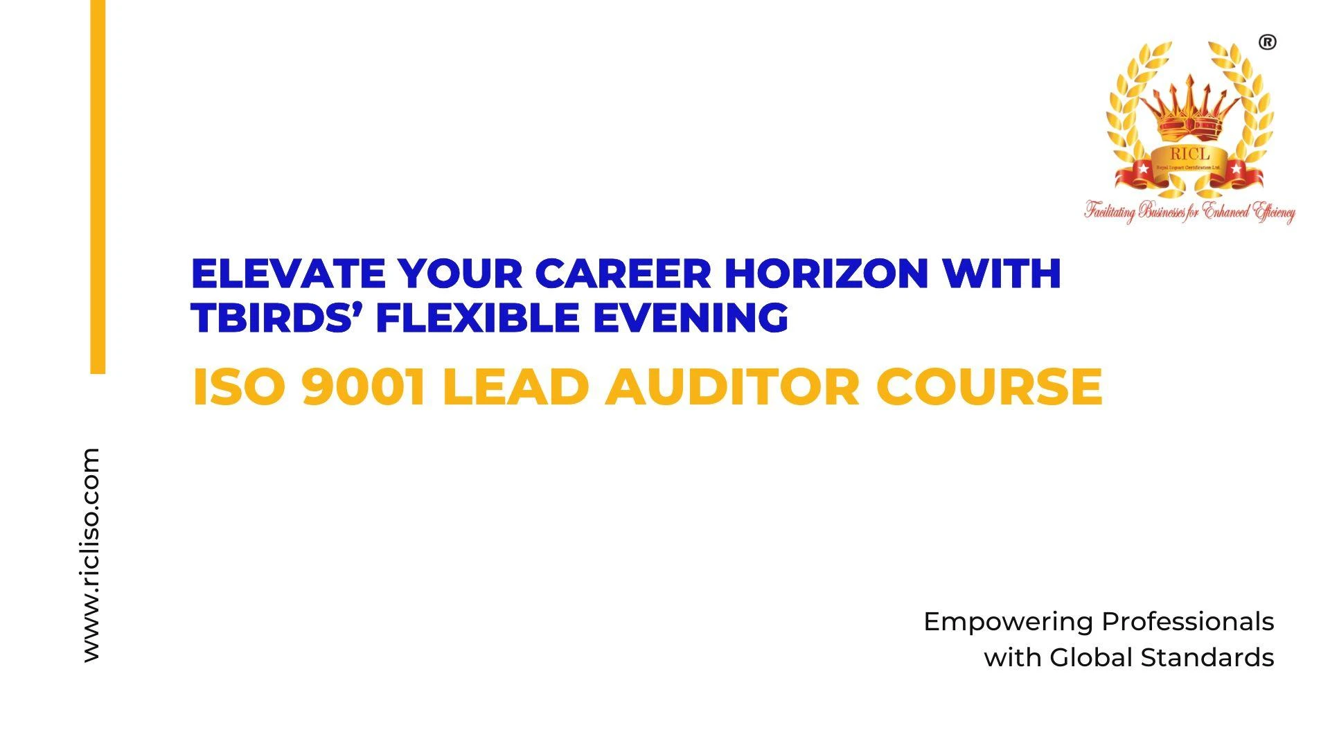 Elevate Your Career Horizon with TBirds’ Flexible Evening ISO 9001 Lead Auditor Course
