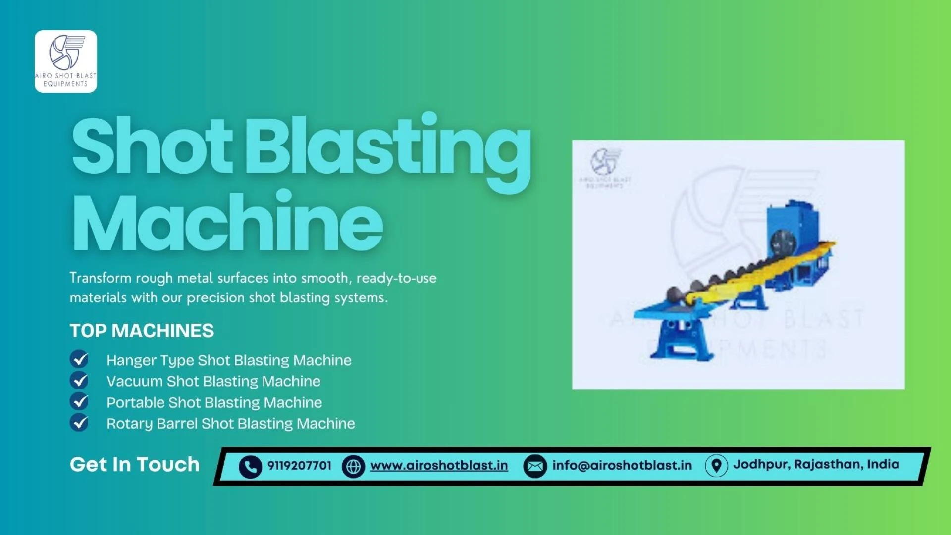 The Environmental Impact of Shot Blasting Machines and How to Reduce It