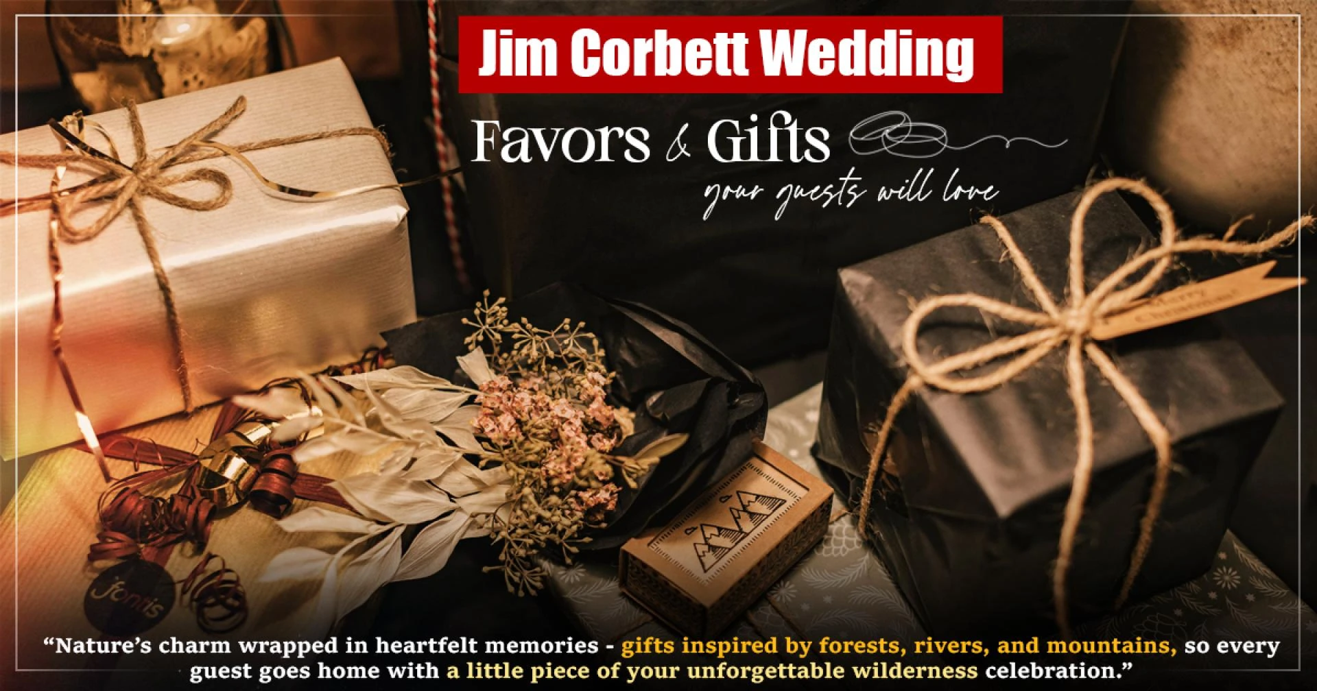 Jim Corbett Wedding Favors & Gifts Your Guests Will Love