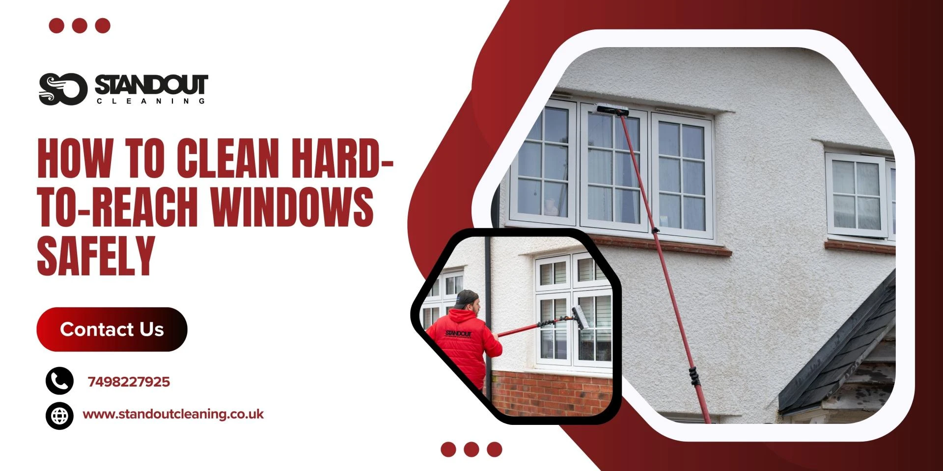 How to Clean Hard-to-Reach Windows Safely