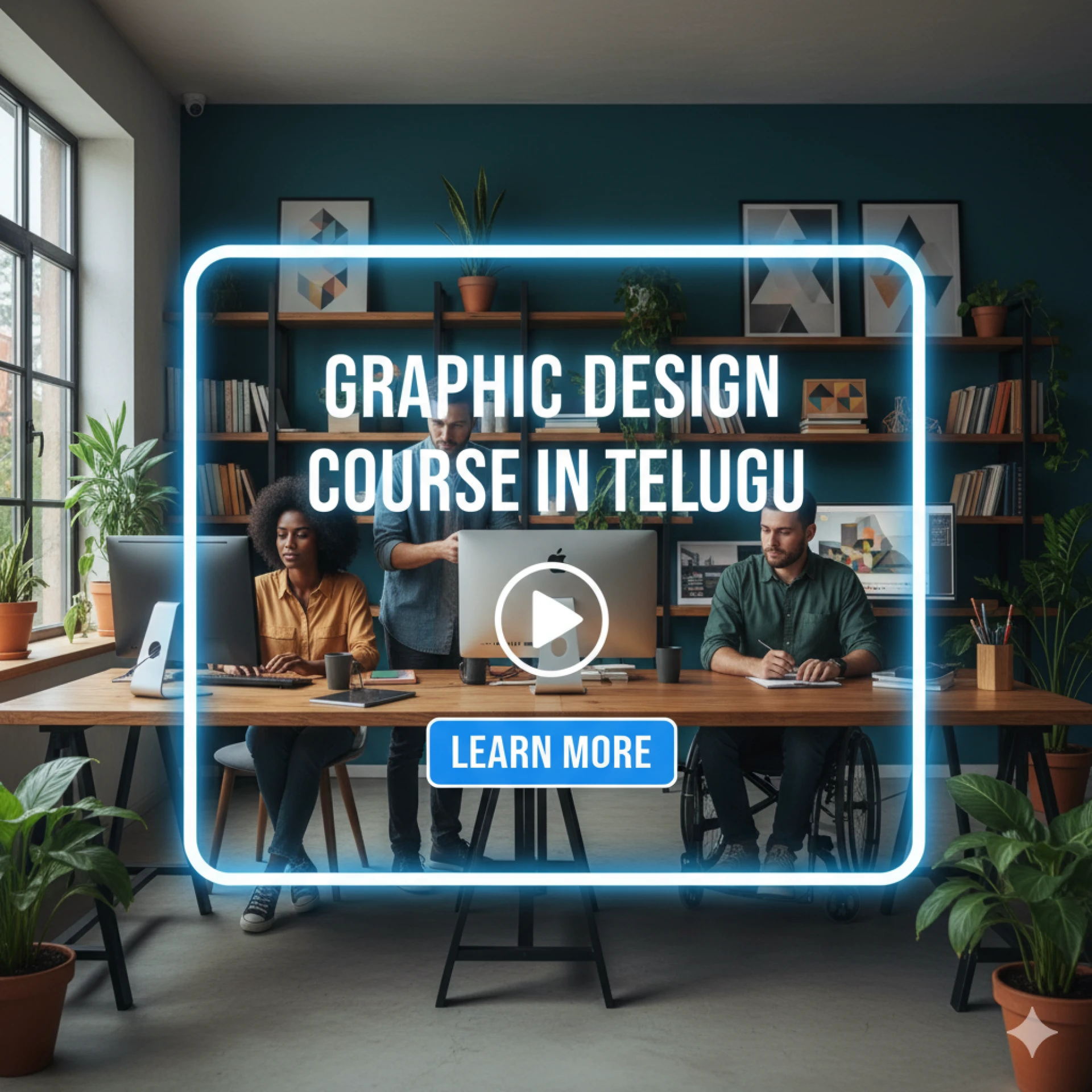 Design Social Media Content using Graphic Design Course in Telugu