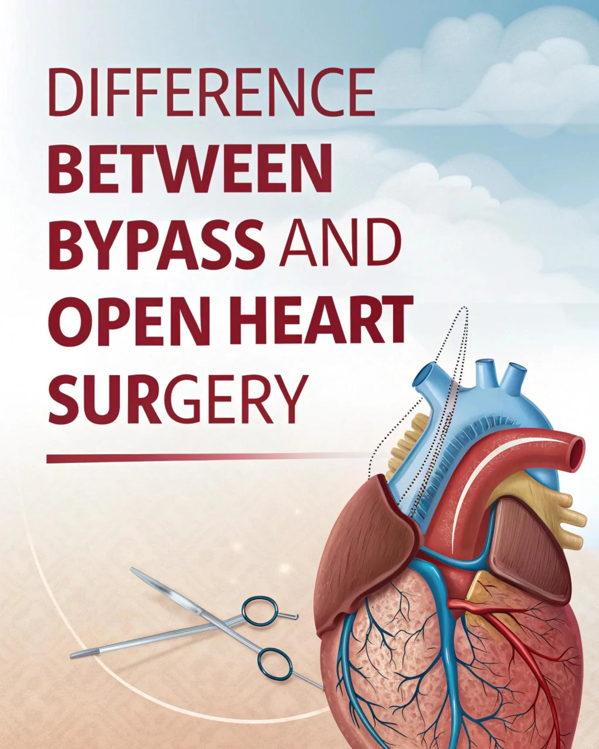 Difference Between Bypass and Open Heart Surgery