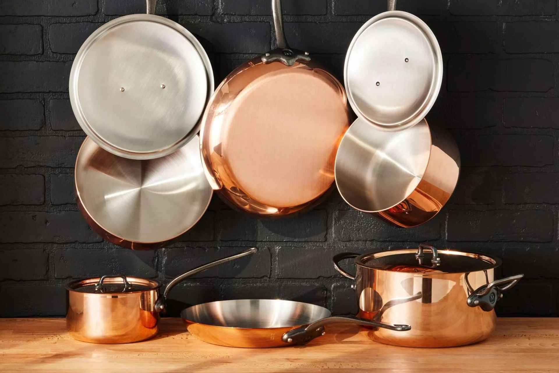 Hand-Crafted Pure Copper Cookware Set — Indian Kitchen Pans & Pots — Healthy Cooking