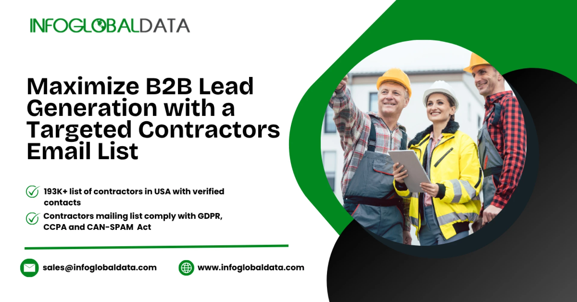 Maximize B2B Lead Generation with a Targeted Contractors Email List | InfoGlobalData