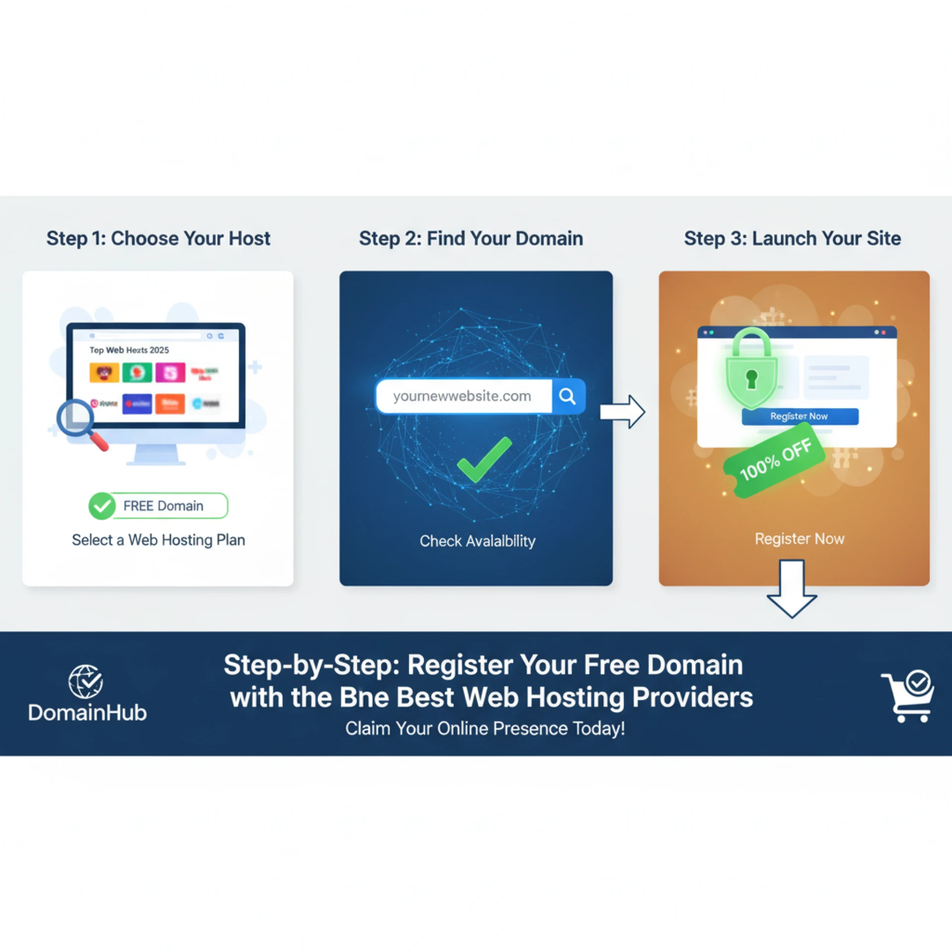 Step-by-Step: Register Your Free Domain with the Best Web Hosting Providers