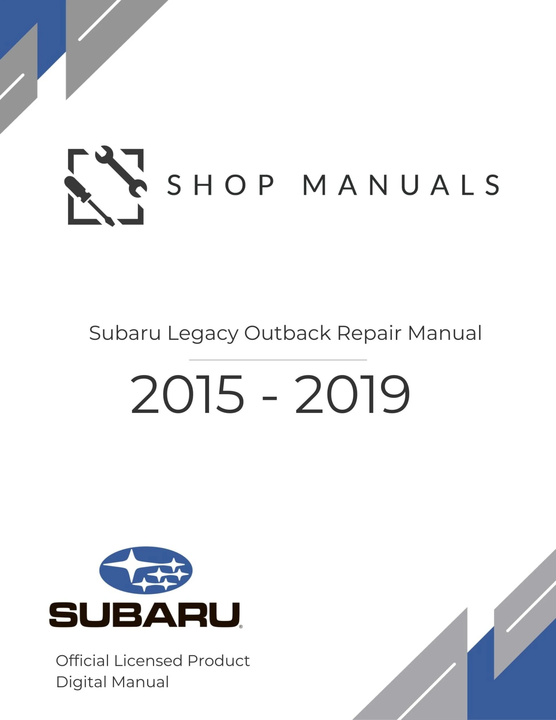 Your Complete Guide to the 2017 Subaru Outback Service Manual PDF