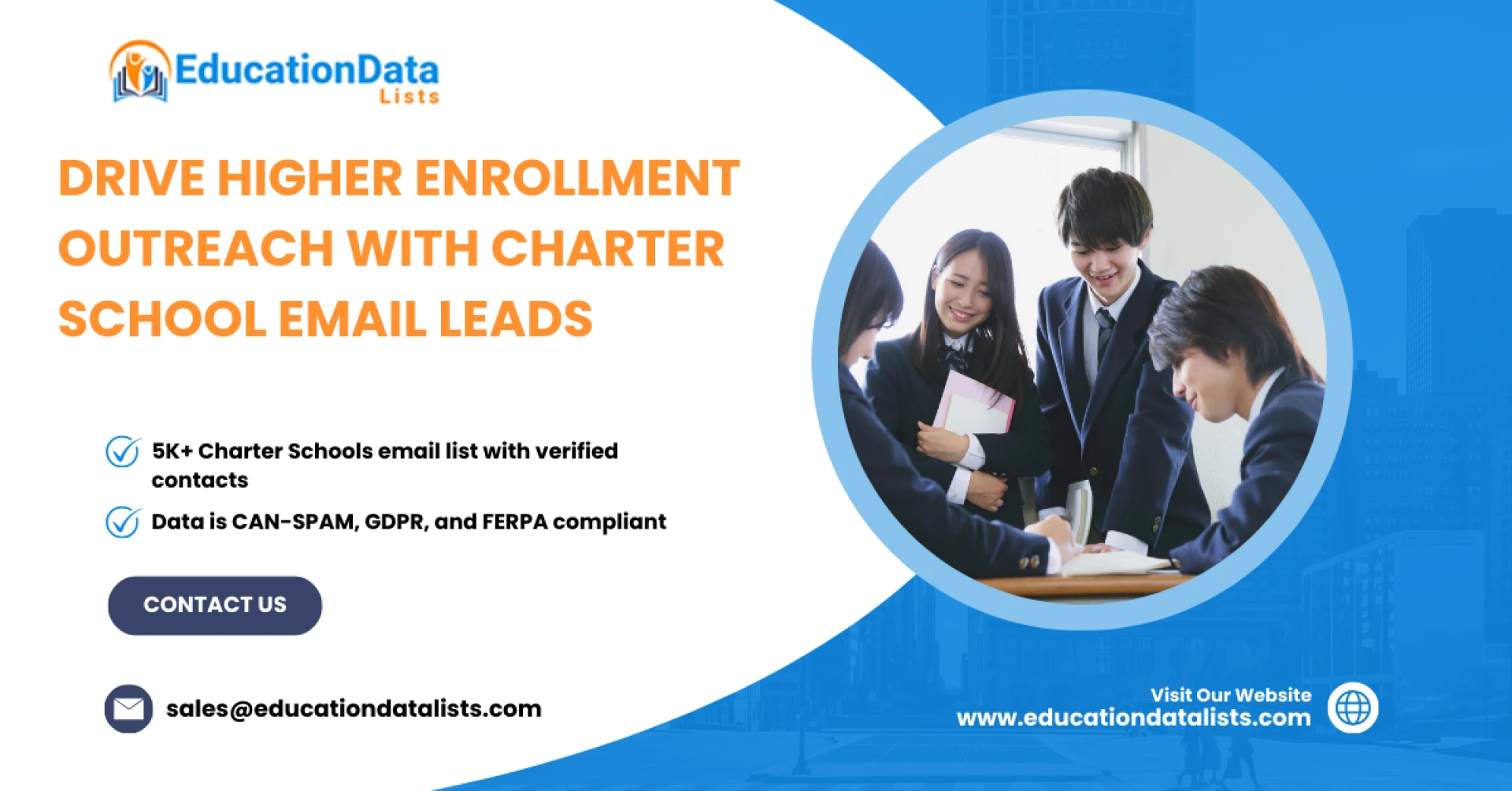 Drive Higher Enrollment Outreach with Charter School Email Leads | EducationDataLists