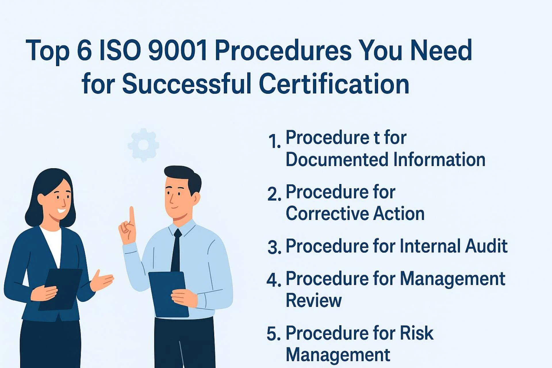 Top 6 ISO 9001 Procedures You Need for Successful Certification