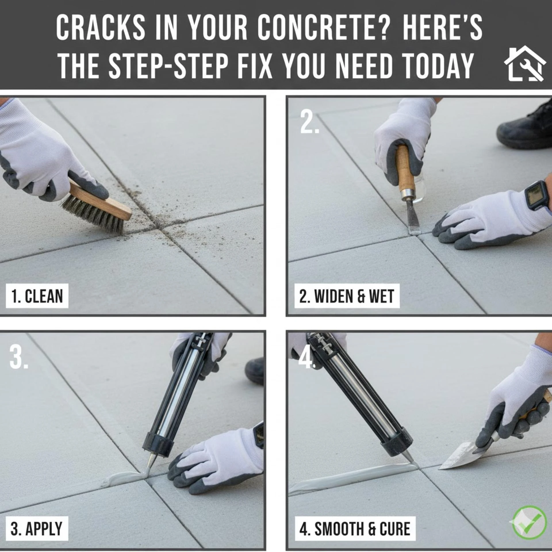 Cracks in Your Concrete? Here’s the Step-by-Step Fix You Need Today