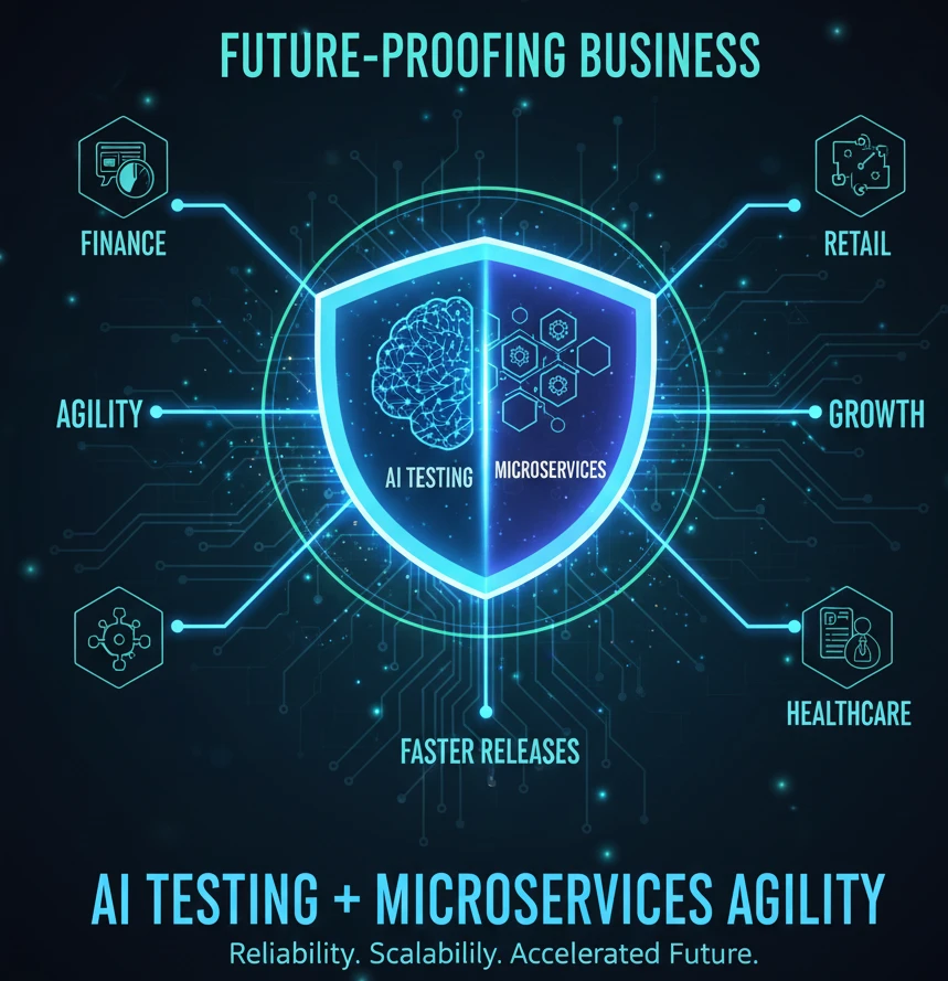 Future-Proofing Business: AI Testing Meets Microservices Agility