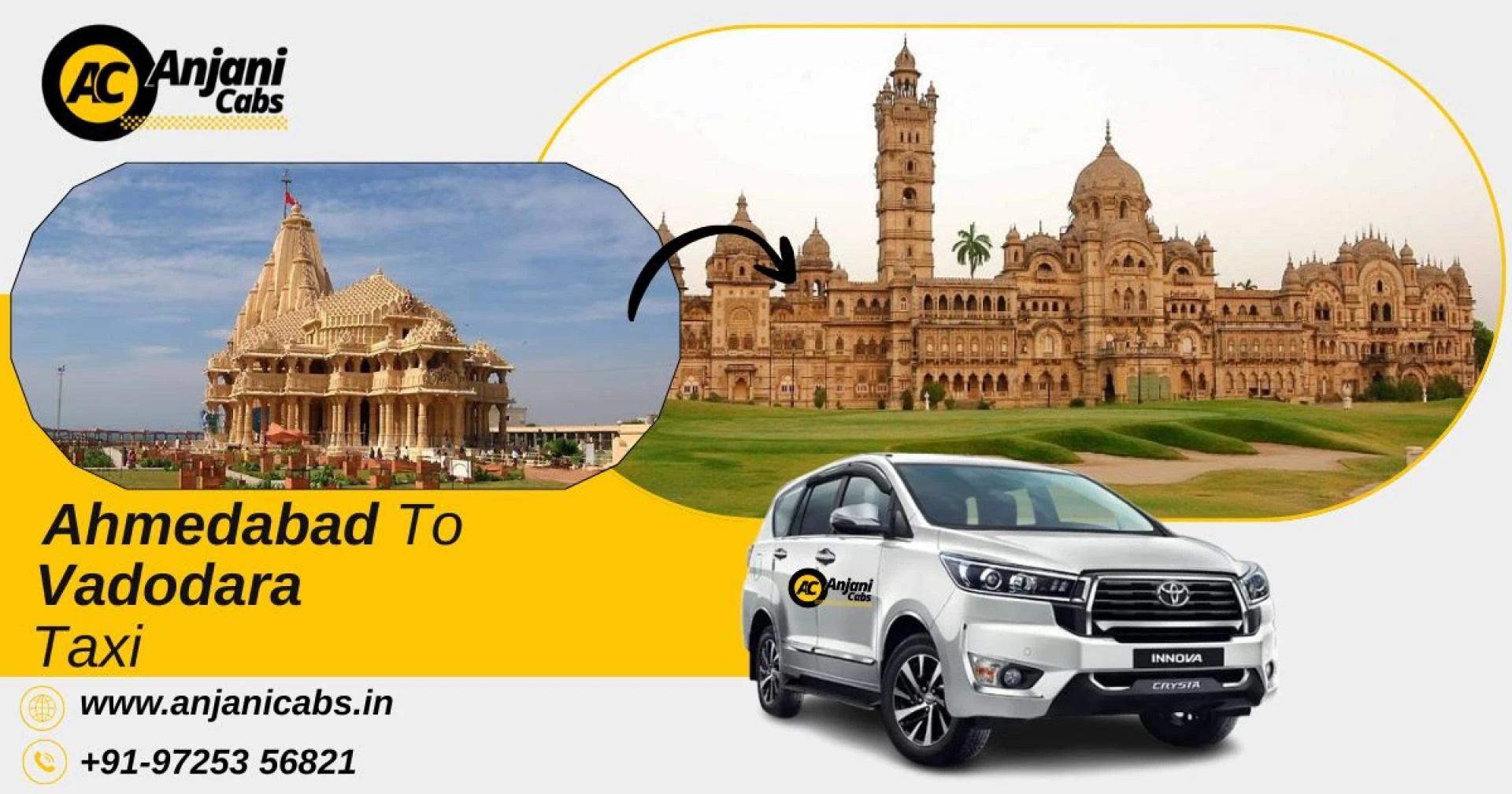 Top 5 Reasons to Choose a Taxi Over Bus or Train for an Ahmedabad to Vadodara Trip