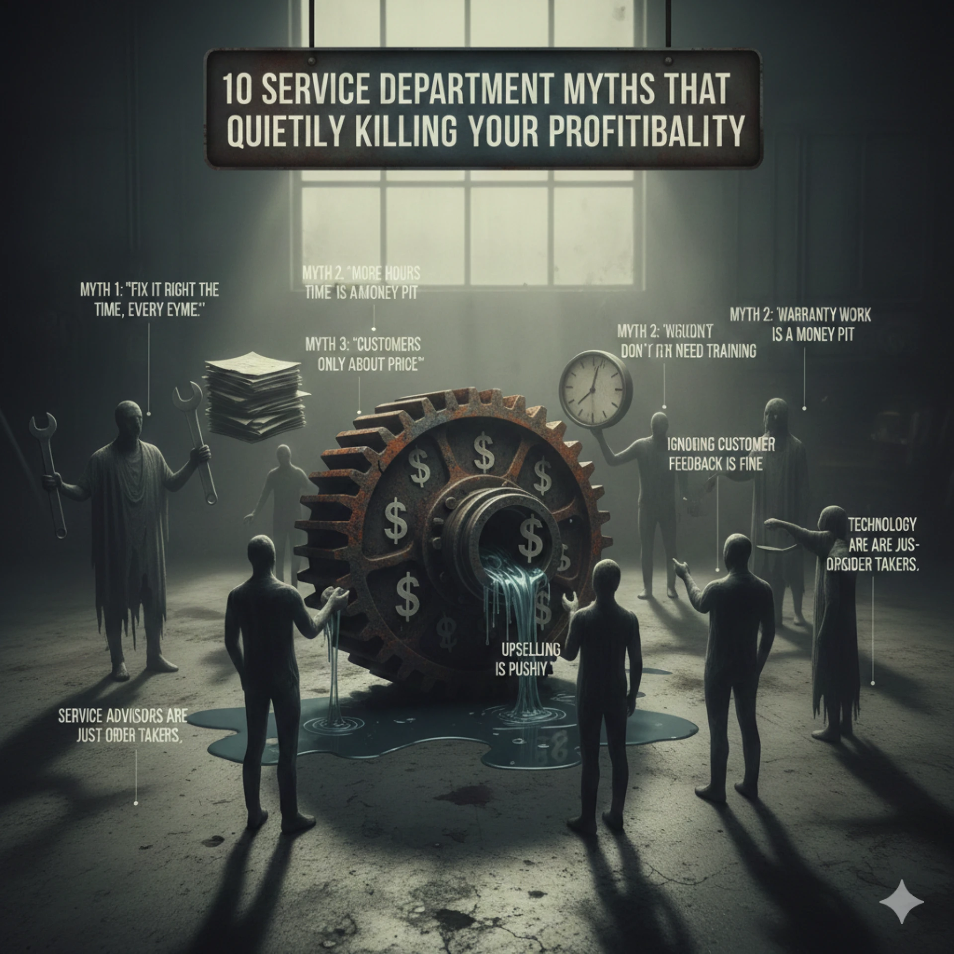 10 Service Department Myths That Are Quietly Killing Your Profitability
