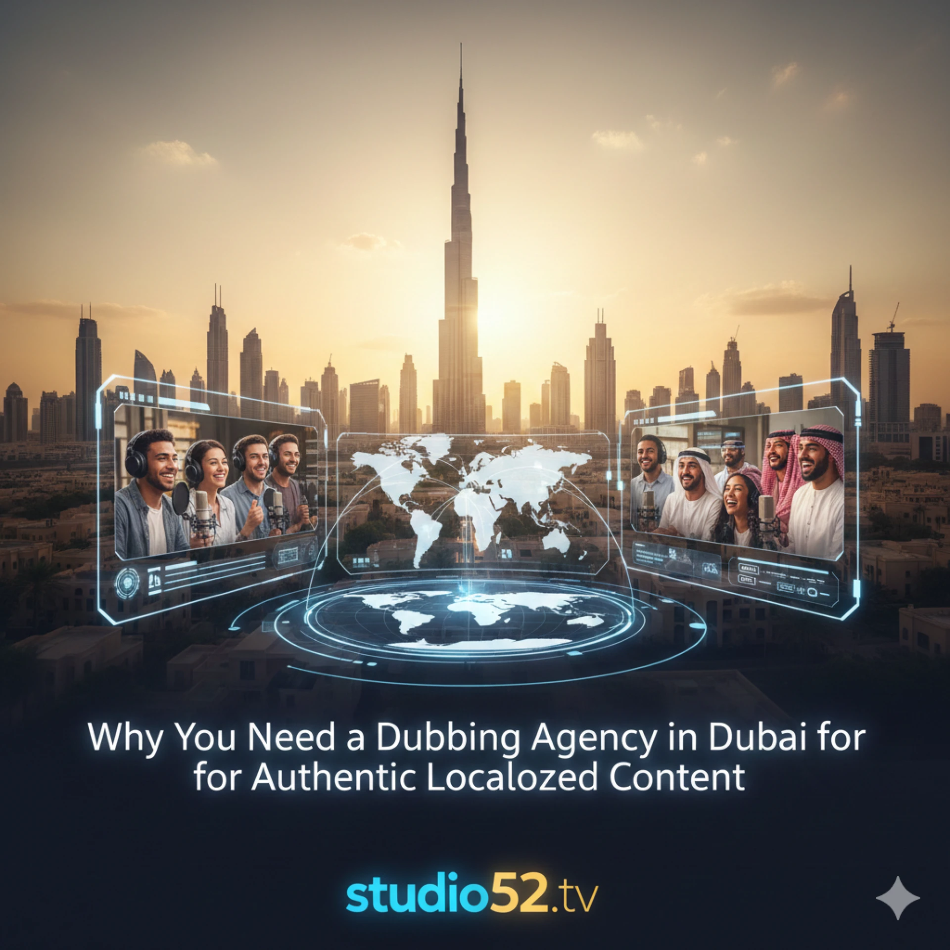 Why You Need a Dubbing Agency in Dubai for Authentic Localized Content