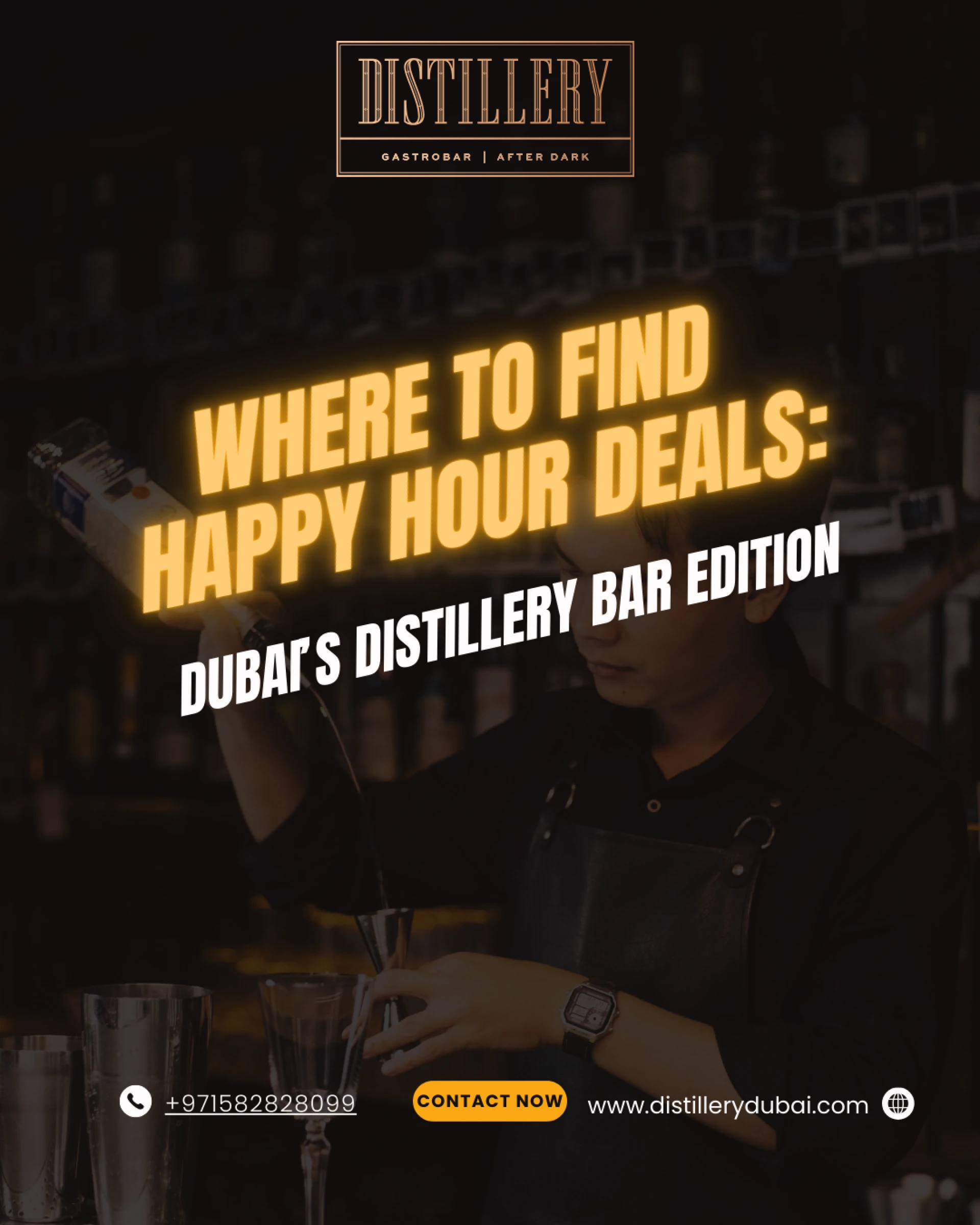 Where To Find Happy Hour Deals: Dubai’s Distillery Bar Edition
