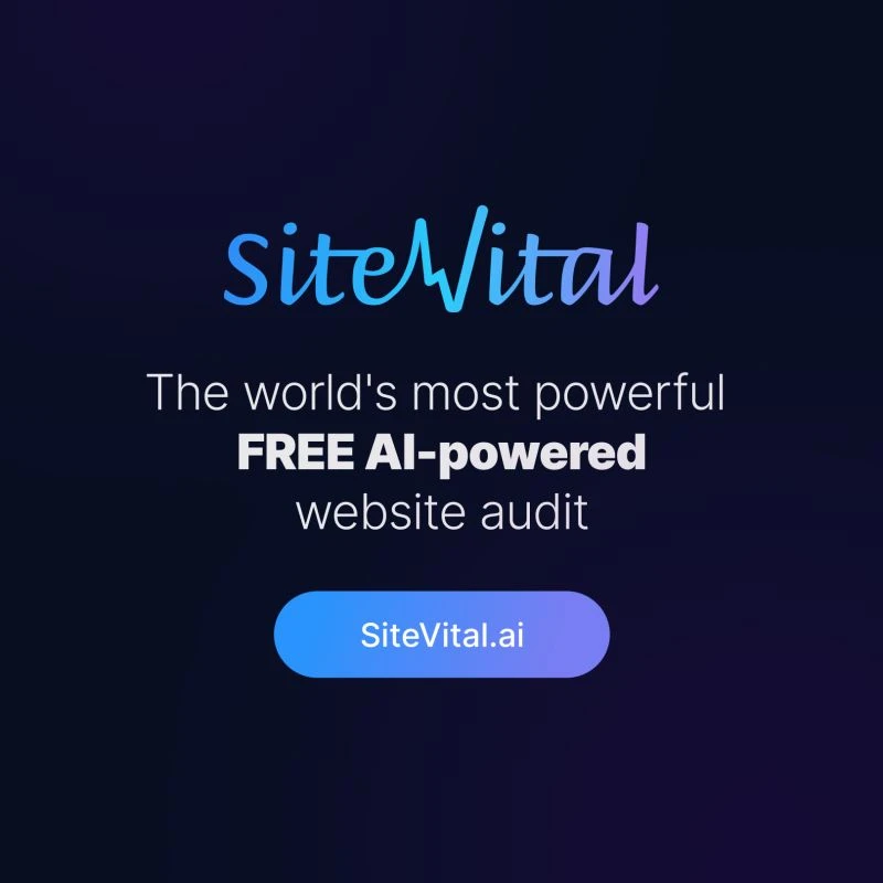 The 1 Minute Website Health Check with SiteVital AI