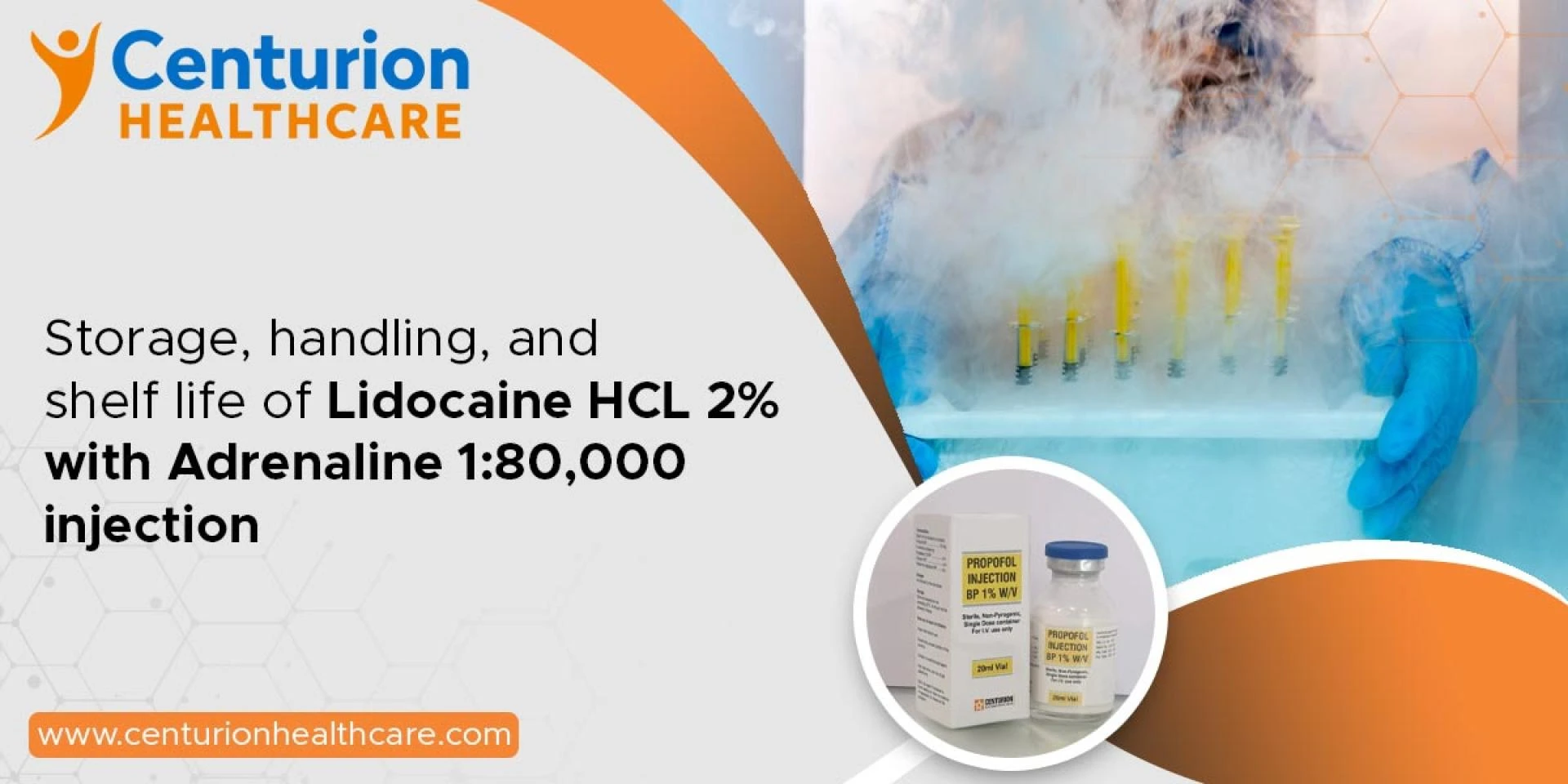 Storage, handling, and shelf life of Lidocaine HCL 2% with Adrenaline 1:80,000 injection