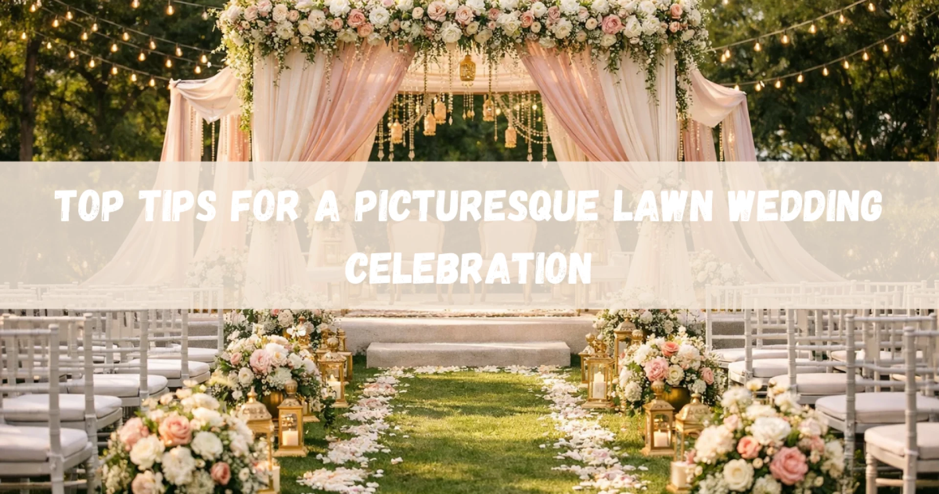 Top Tips for a Picturesque Lawn Wedding Celebration